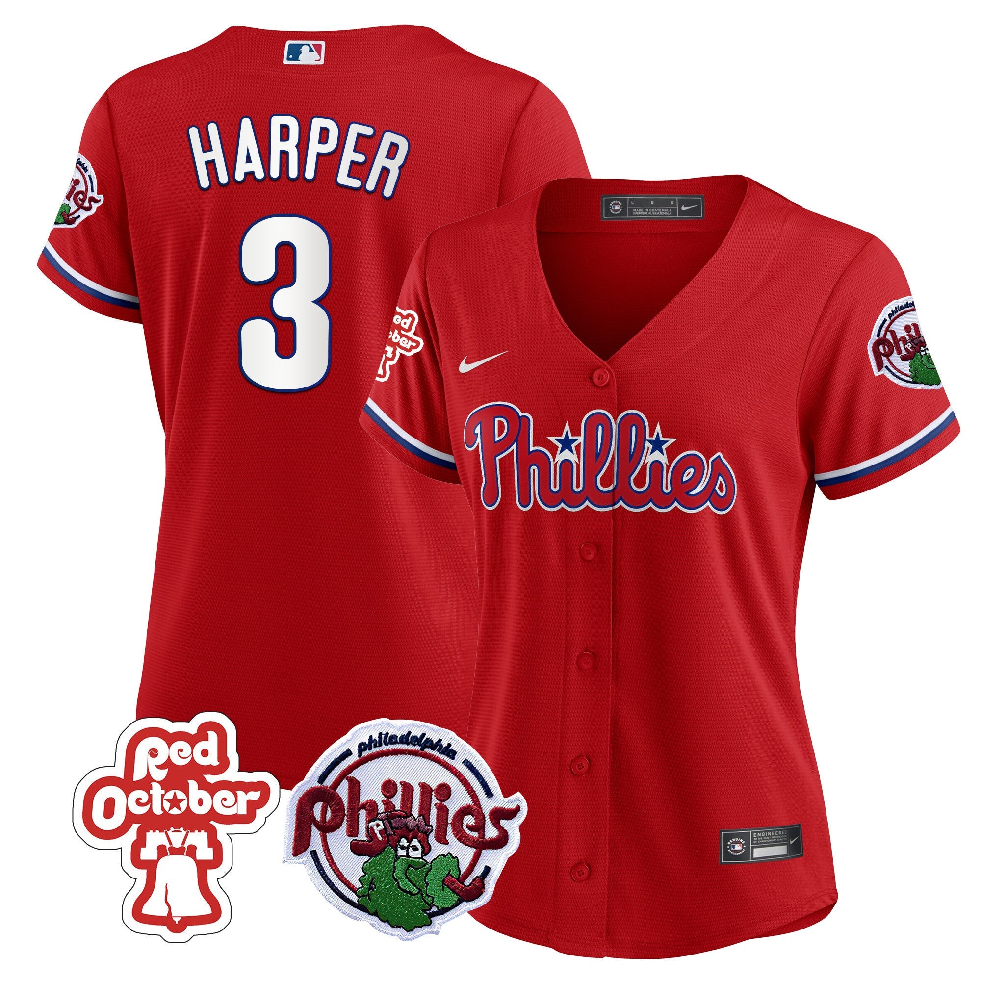 Women’s Philadelphia Red October Patch Jersey