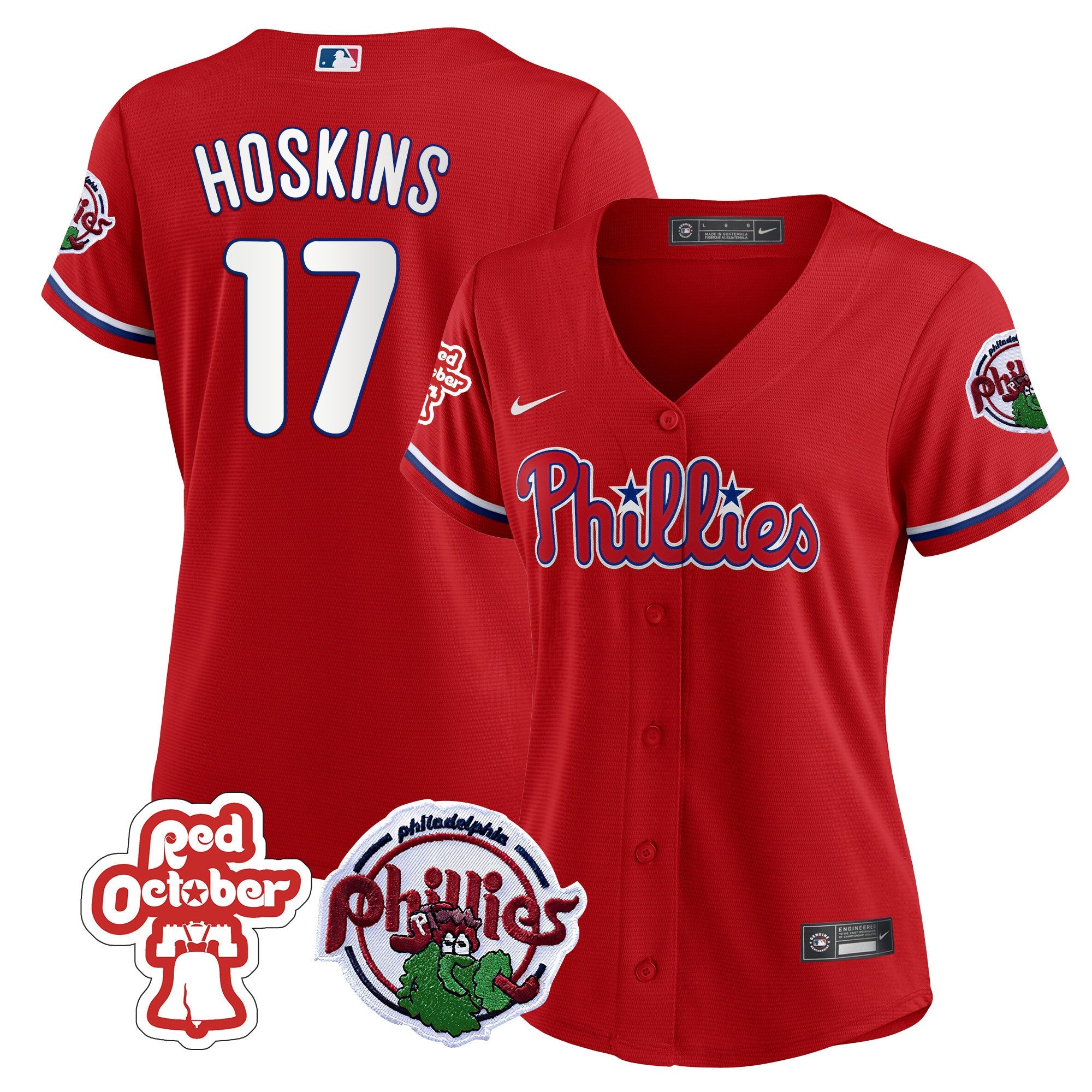 Women’s Philadelphia Red October Patch Jersey