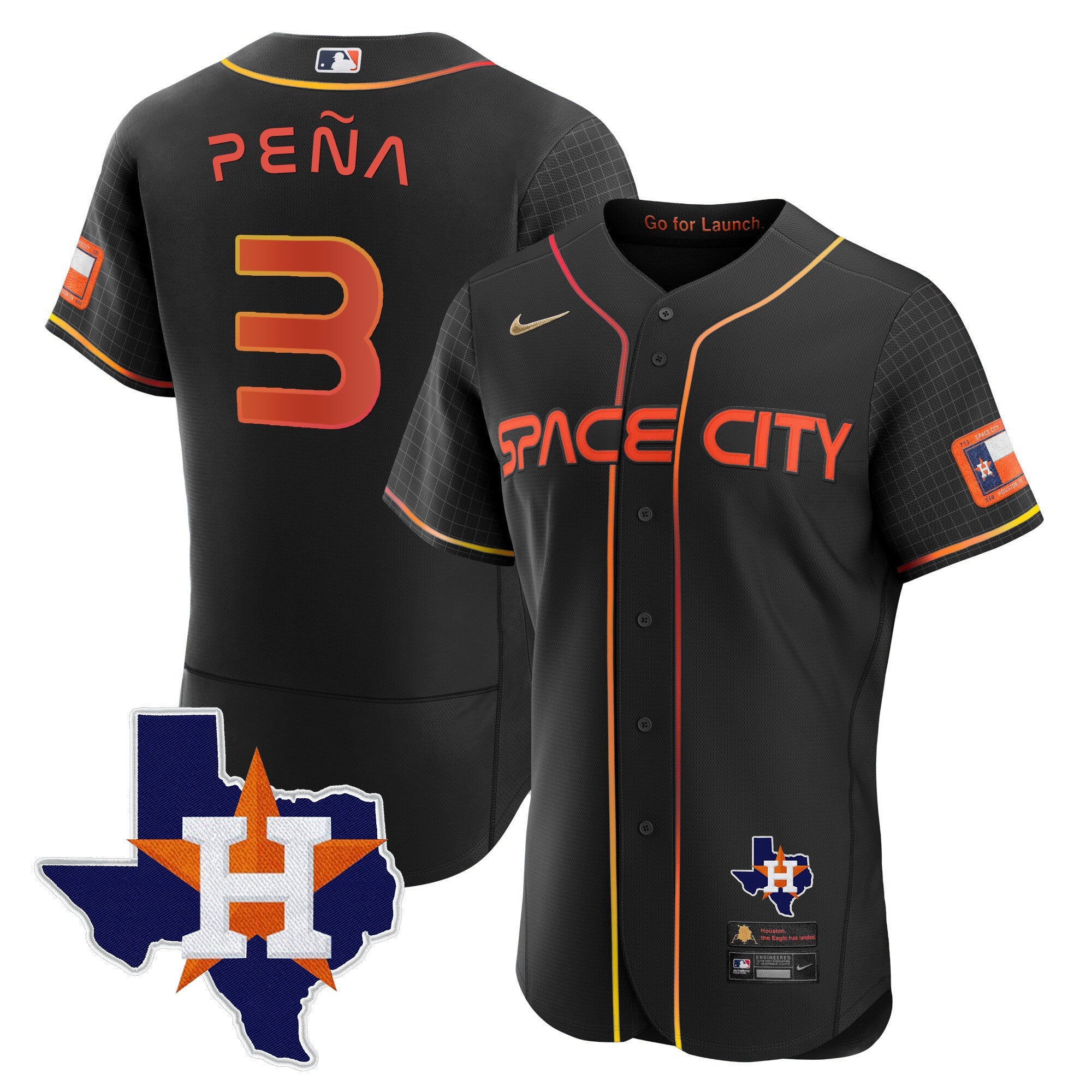 Men’s 2024 Space City Flex Base Jersey – Texas Patch