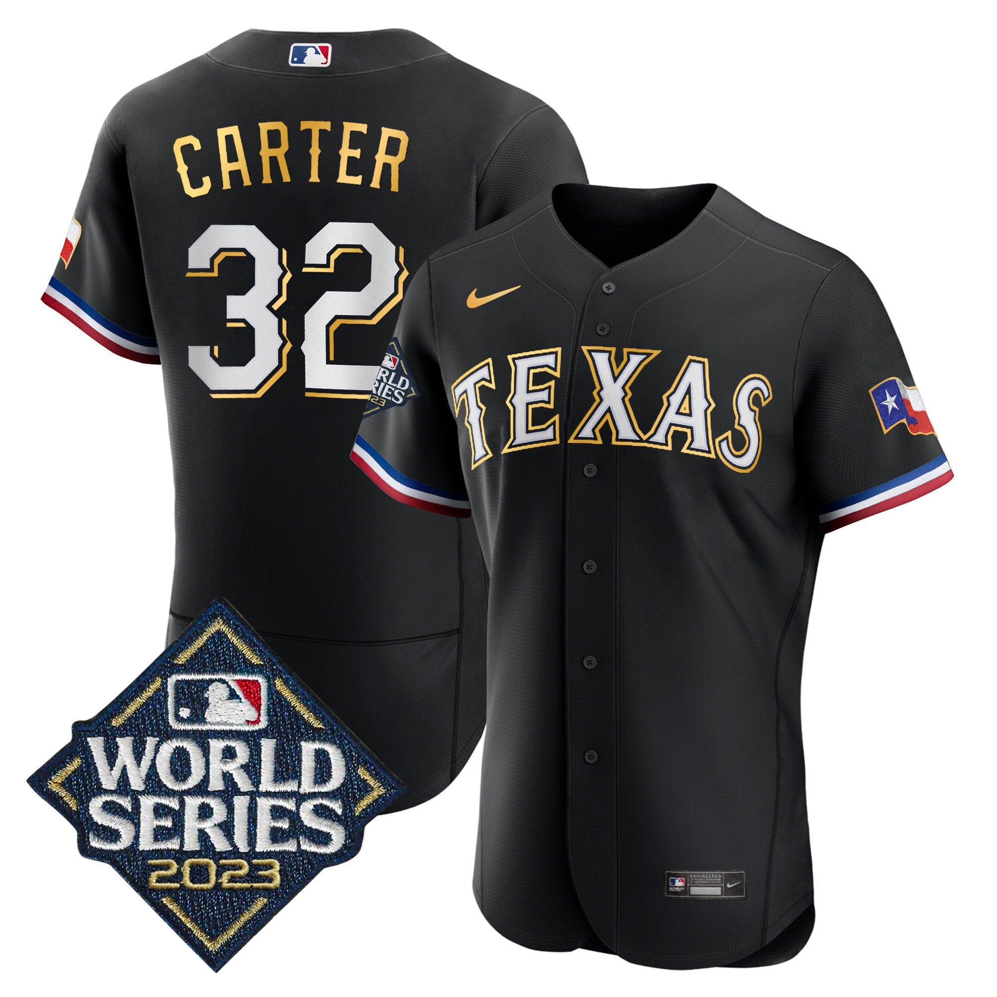 Men’s Texas 2023 World Series Flex Base Gold Trim Jersey