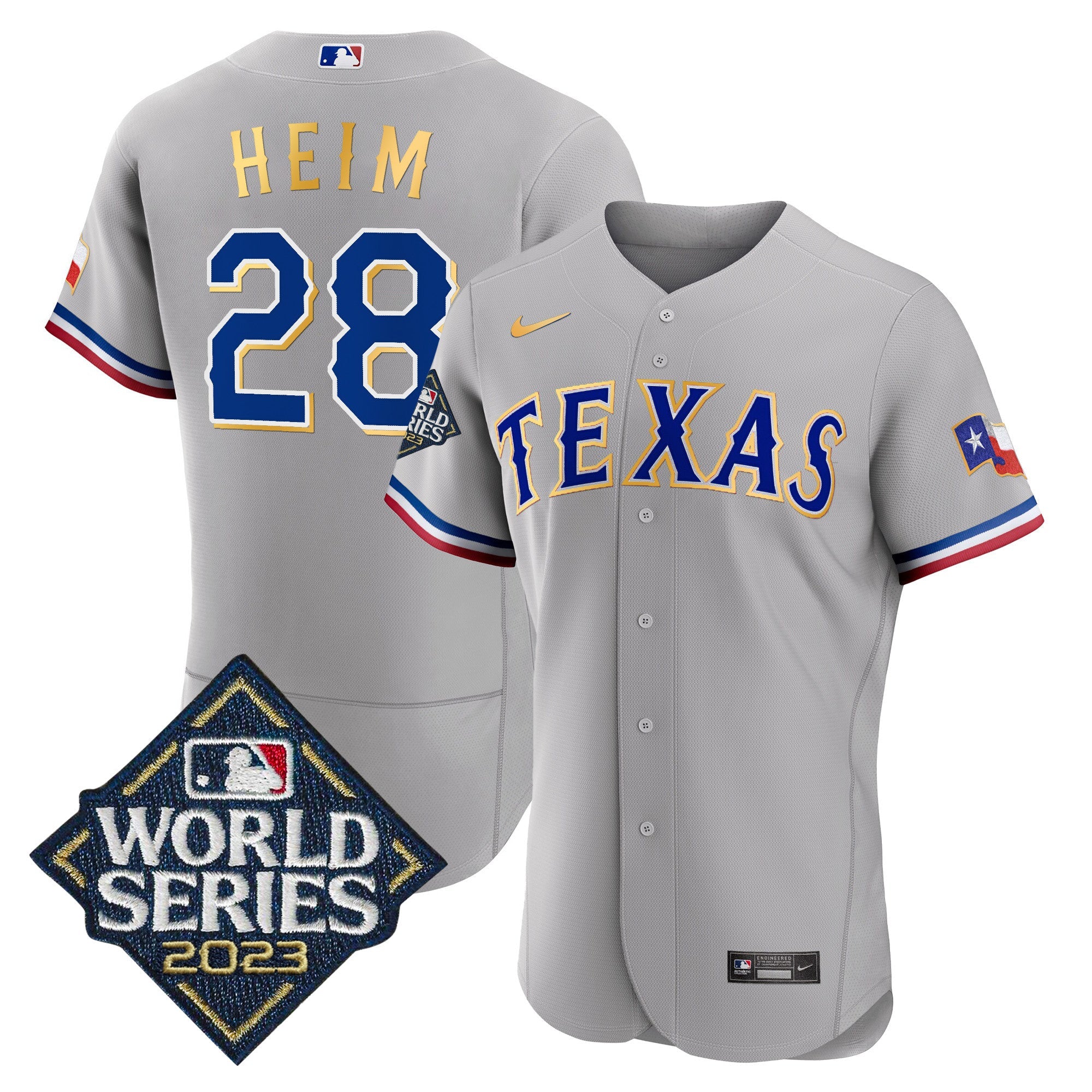 Men’s Texas 2023 World Series Flex Base Gold Trim Jersey