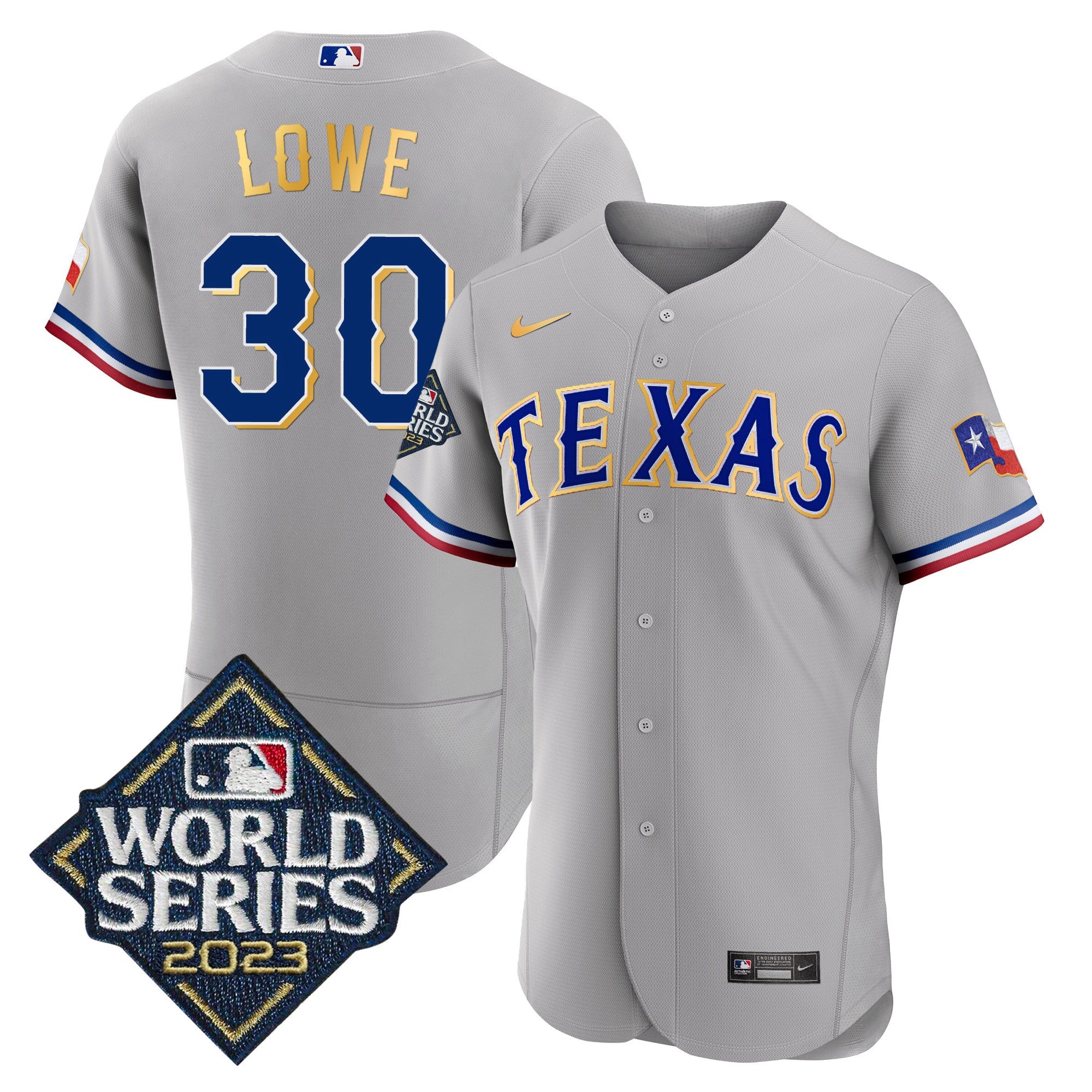 Men’s Texas 2023 World Series Flex Base Gold Trim Jersey