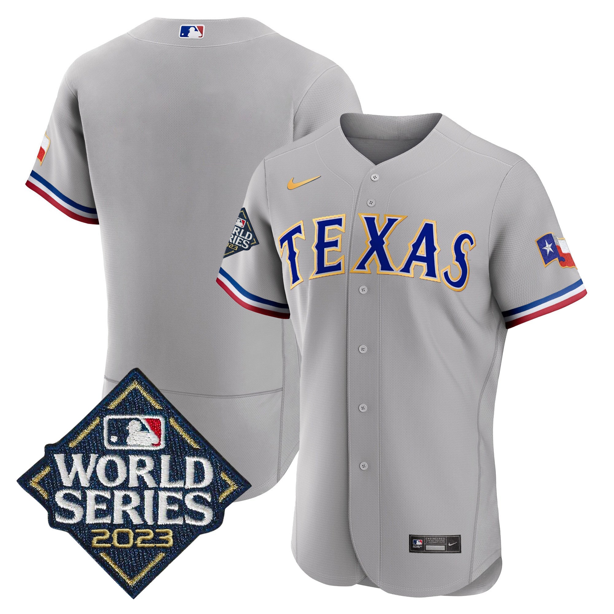 Men’s Texas 2023 World Series Flex Base Gold Trim Jersey