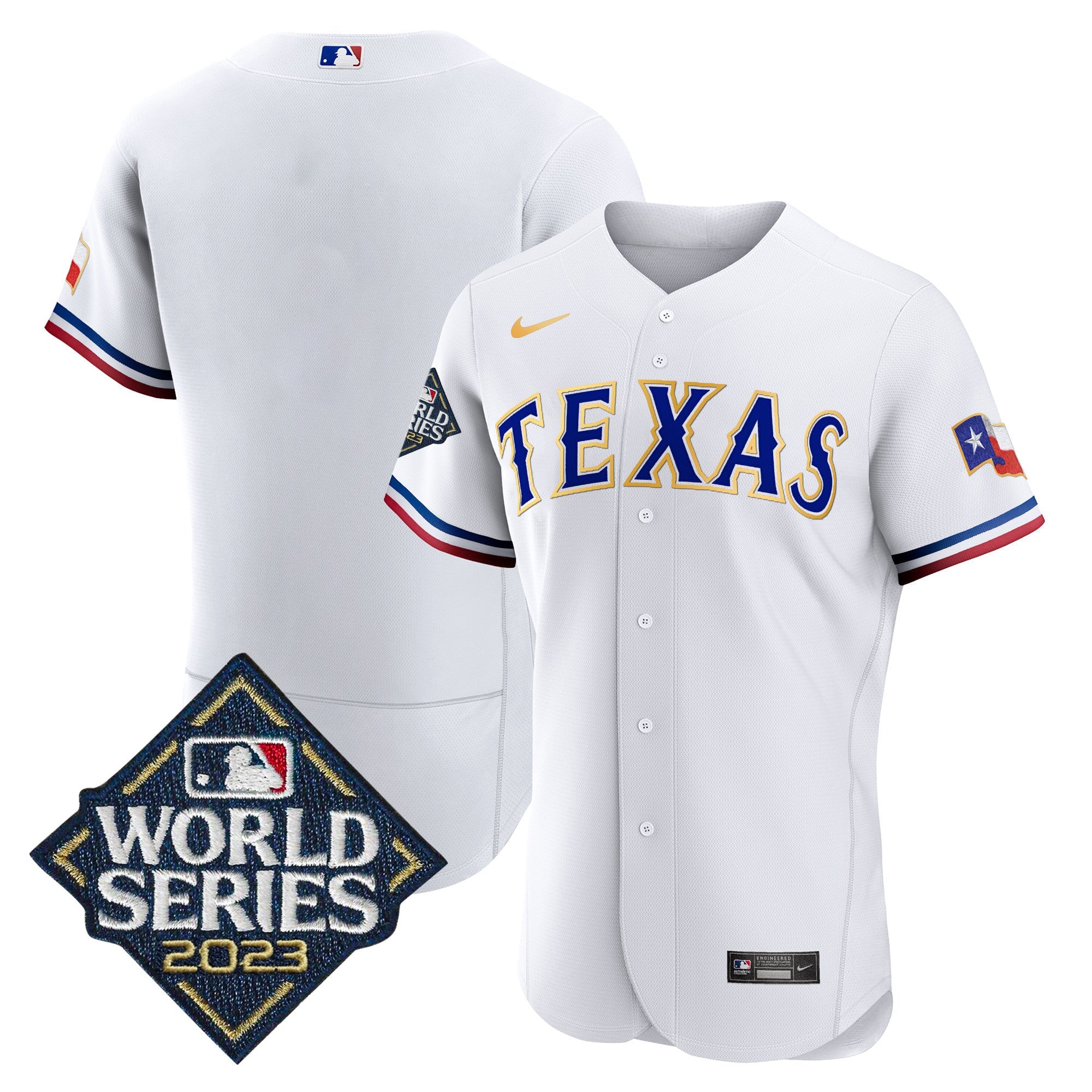 Men’s Texas 2023 World Series Flex Base Gold Trim Jersey