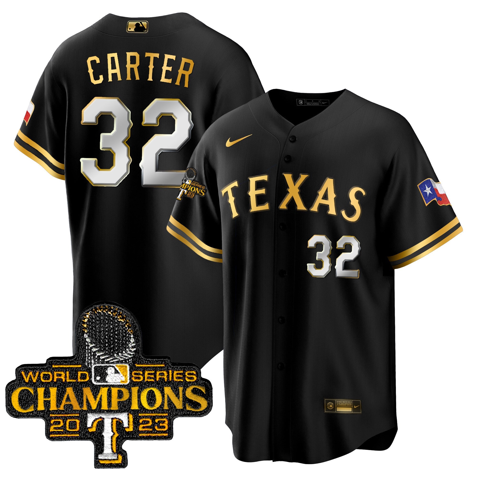Men’s Texas 2023 World Series Champions Cool Base Jersey