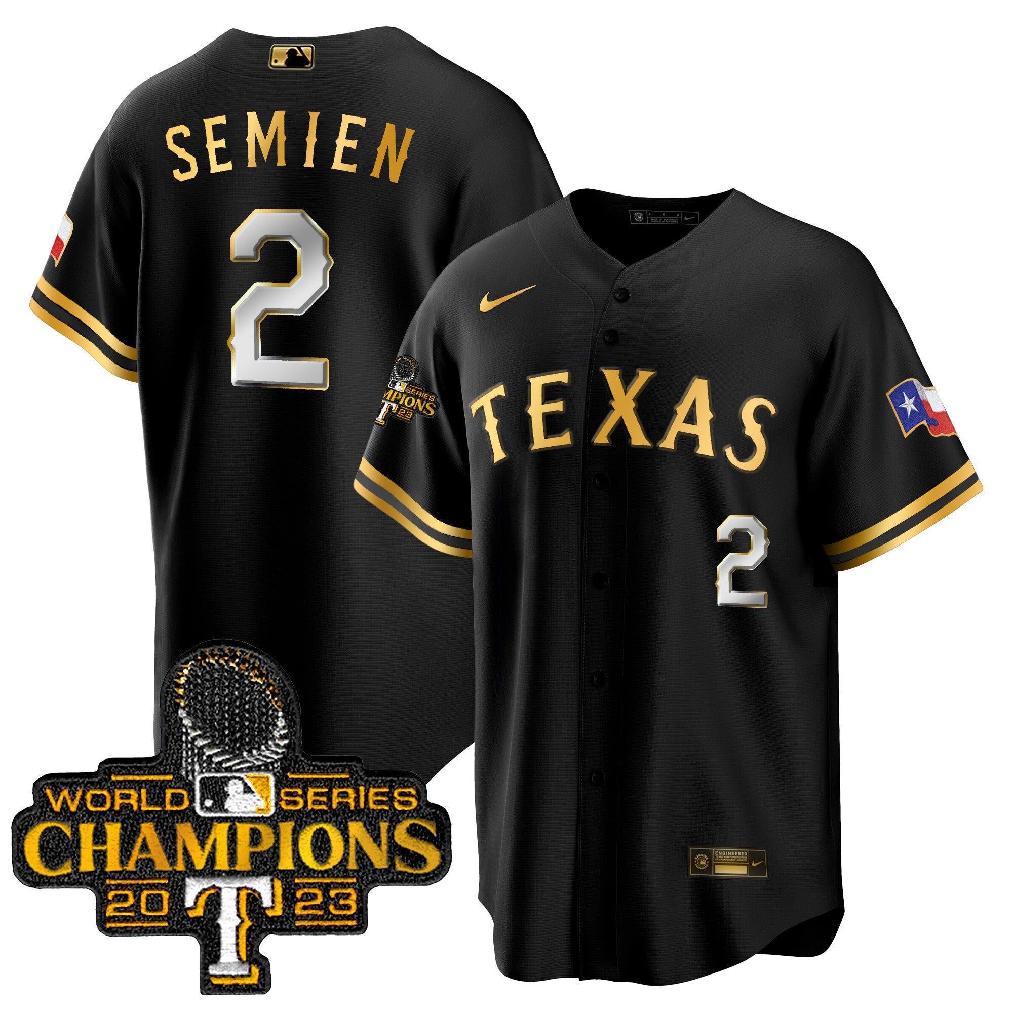 Men’s Texas 2023 World Series Champions Cool Base Jersey