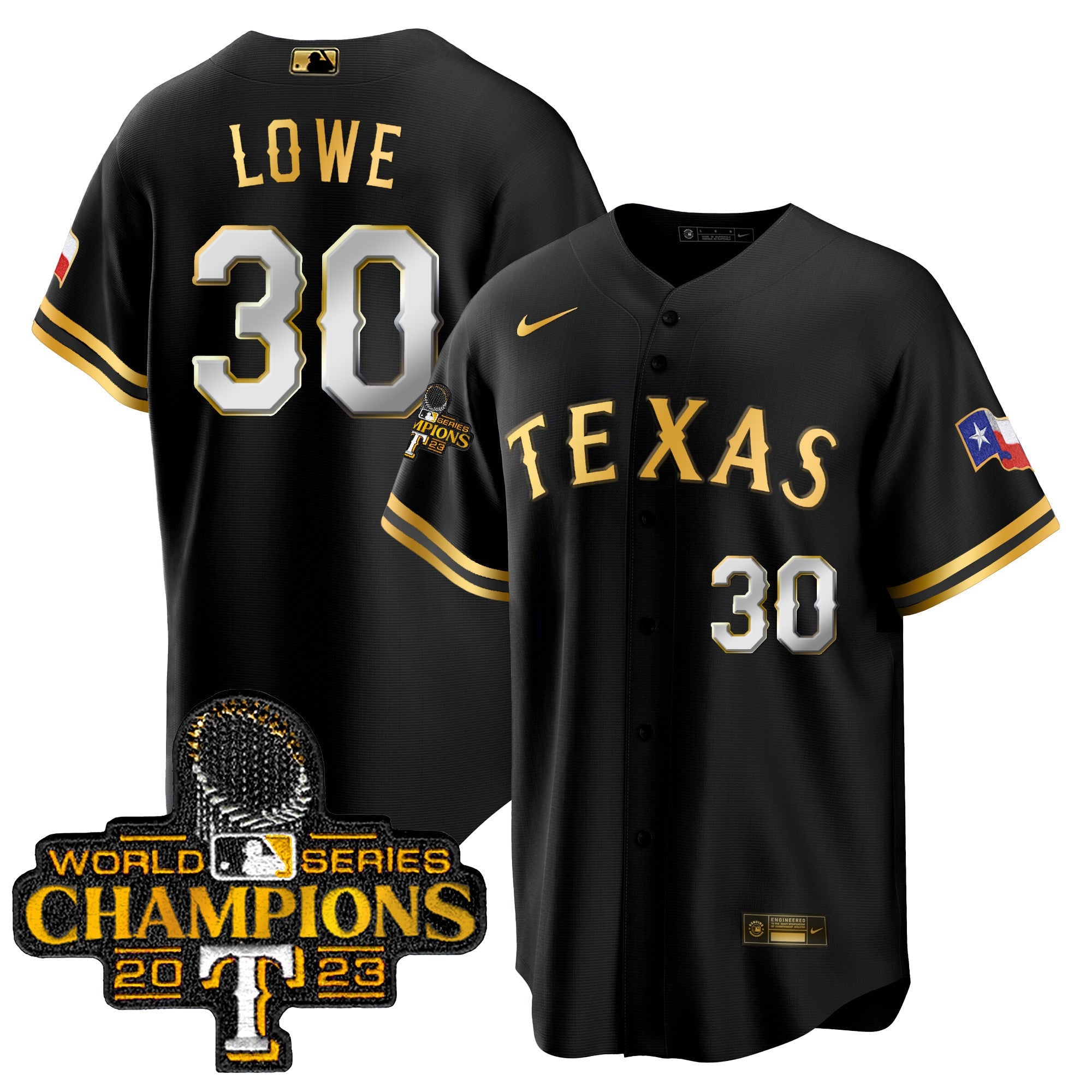 Men’s Texas 2023 World Series Champions Cool Base Jersey