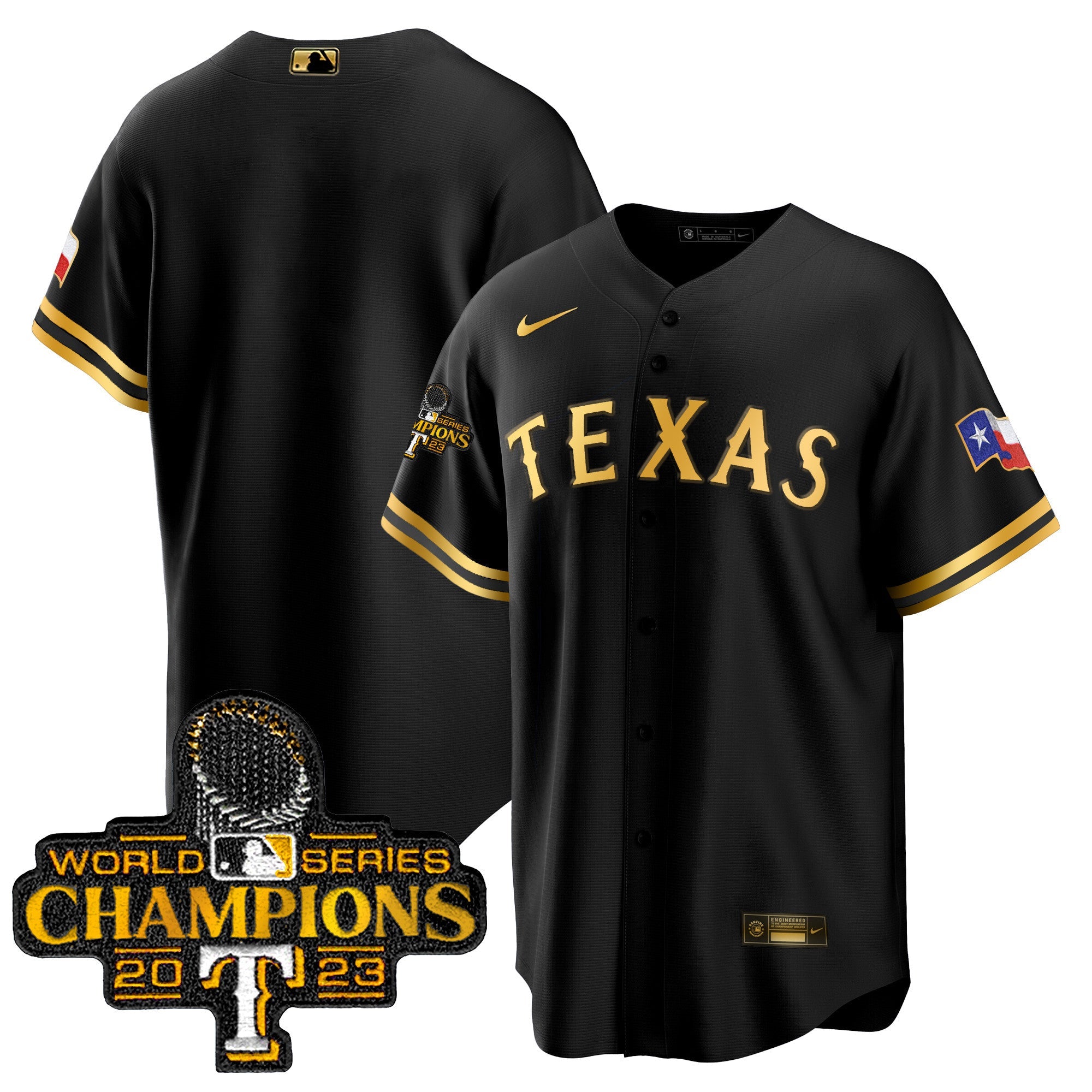 Men’s Texas 2023 World Series Champions Cool Base Jersey