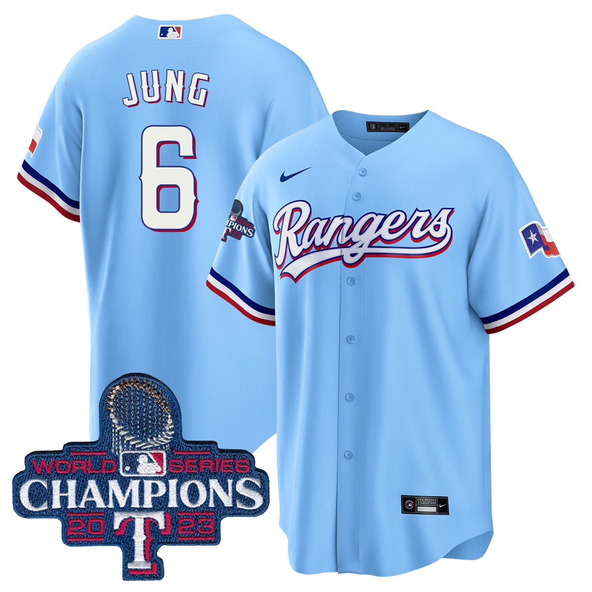 Men’s Texas 2023 World Series Champions Cool Base Jersey