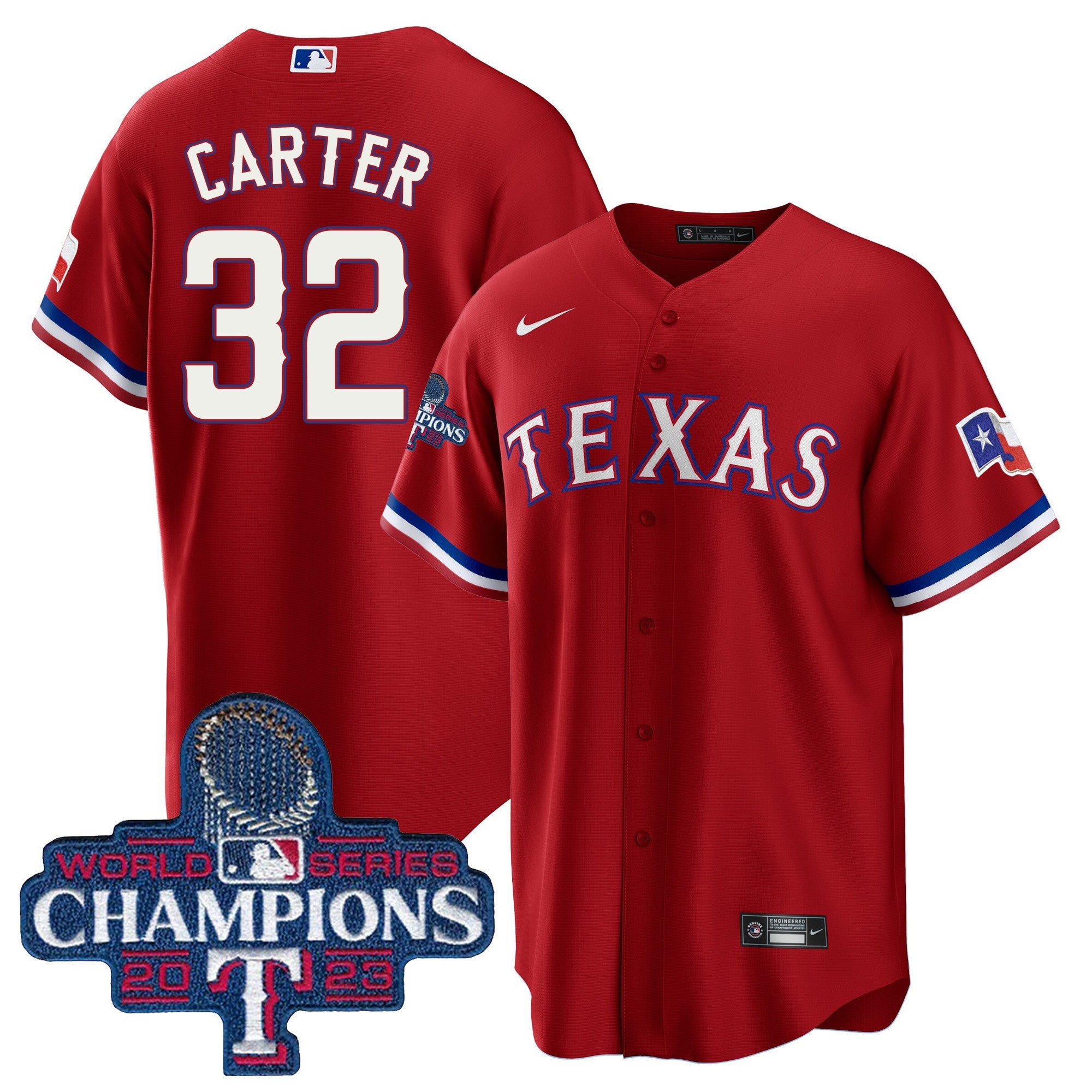 Men’s Texas 2023 World Series Champions Cool Base Jersey