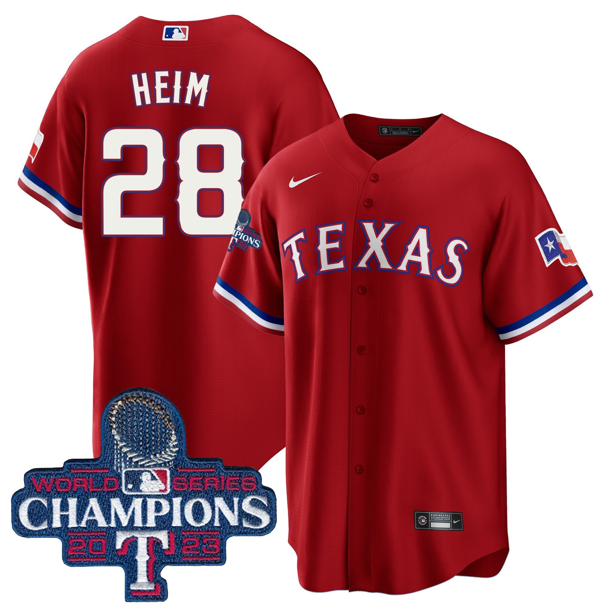 Men’s Texas 2023 World Series Champions Cool Base Jersey