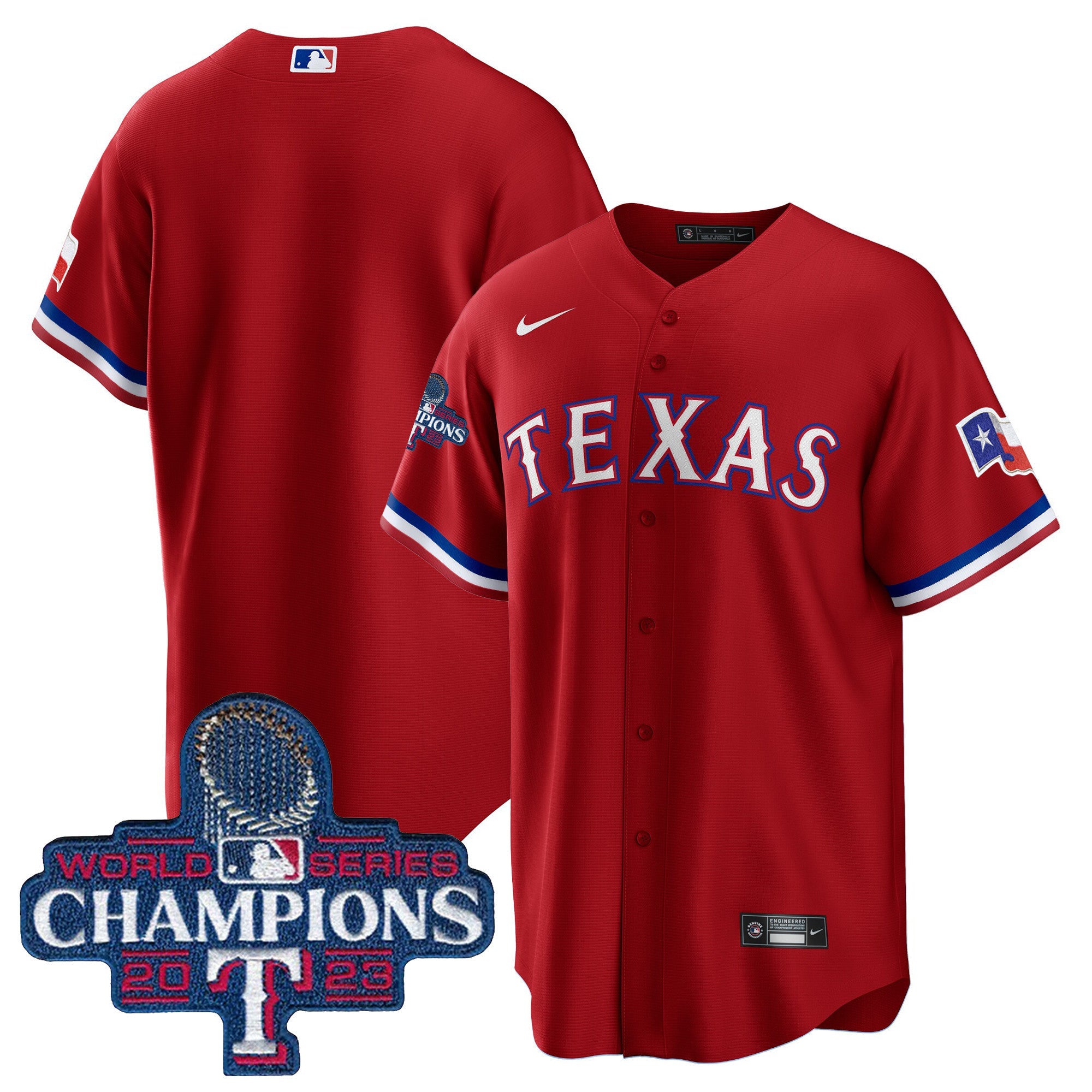 Men’s Texas 2023 World Series Champions Cool Base Jersey