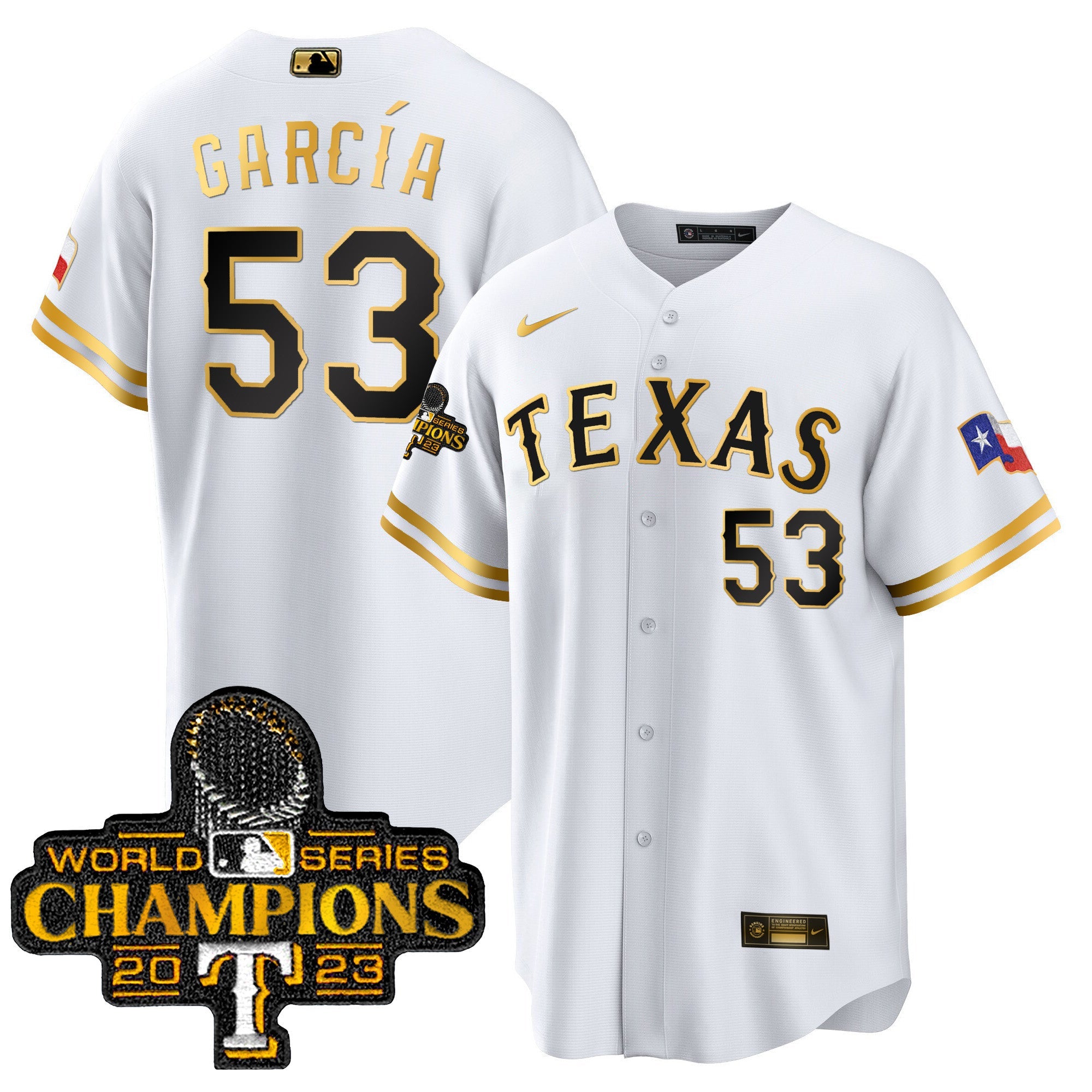 Men’s Texas 2023 World Series Champions Cool Base Jersey