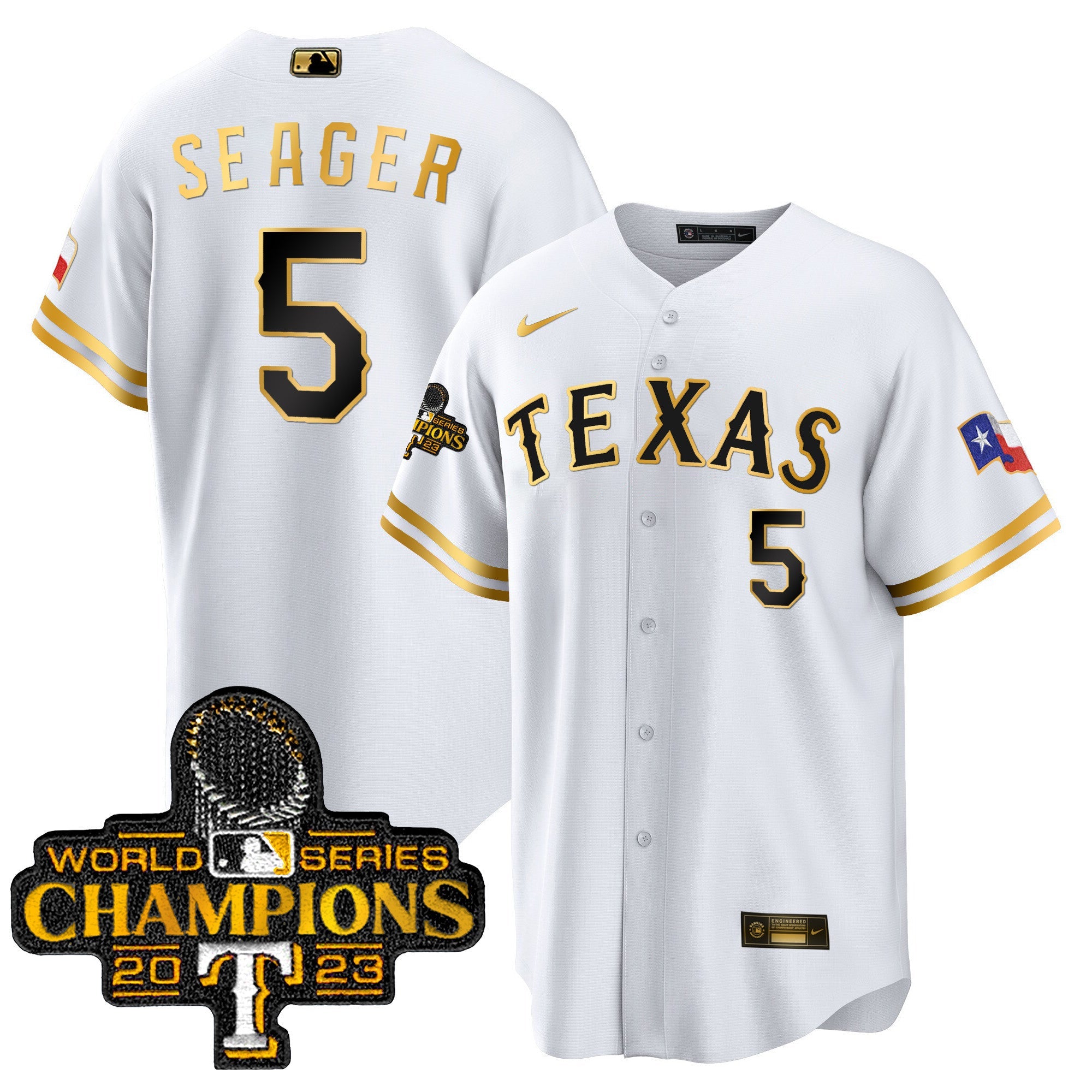 Men’s Texas 2023 World Series Champions Cool Base Jersey