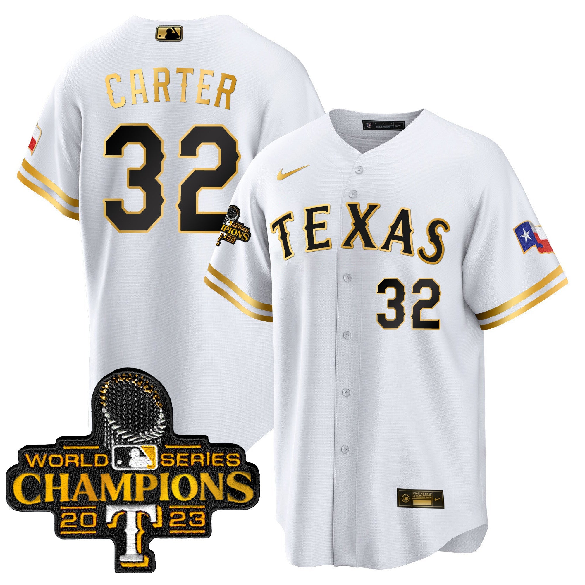 Men’s Texas 2023 World Series Champions Cool Base Jersey