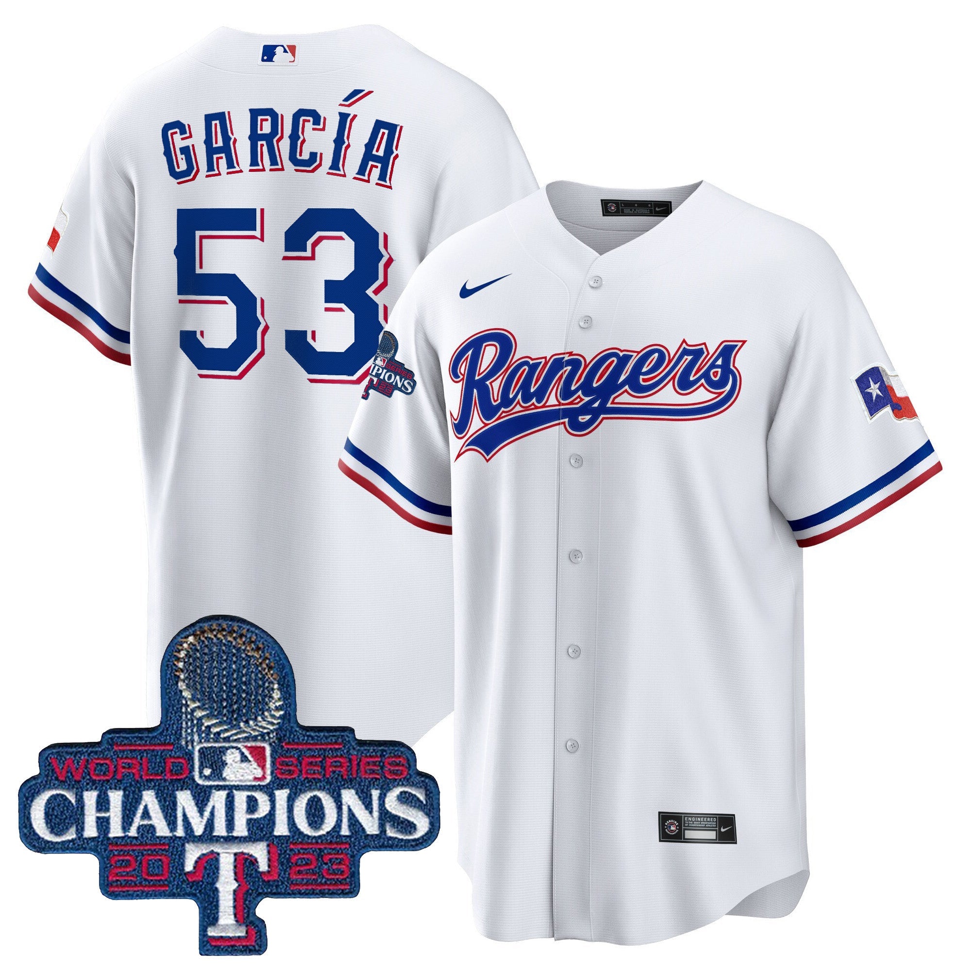 Men’s Texas 2023 World Series Champions Cool Base Jersey