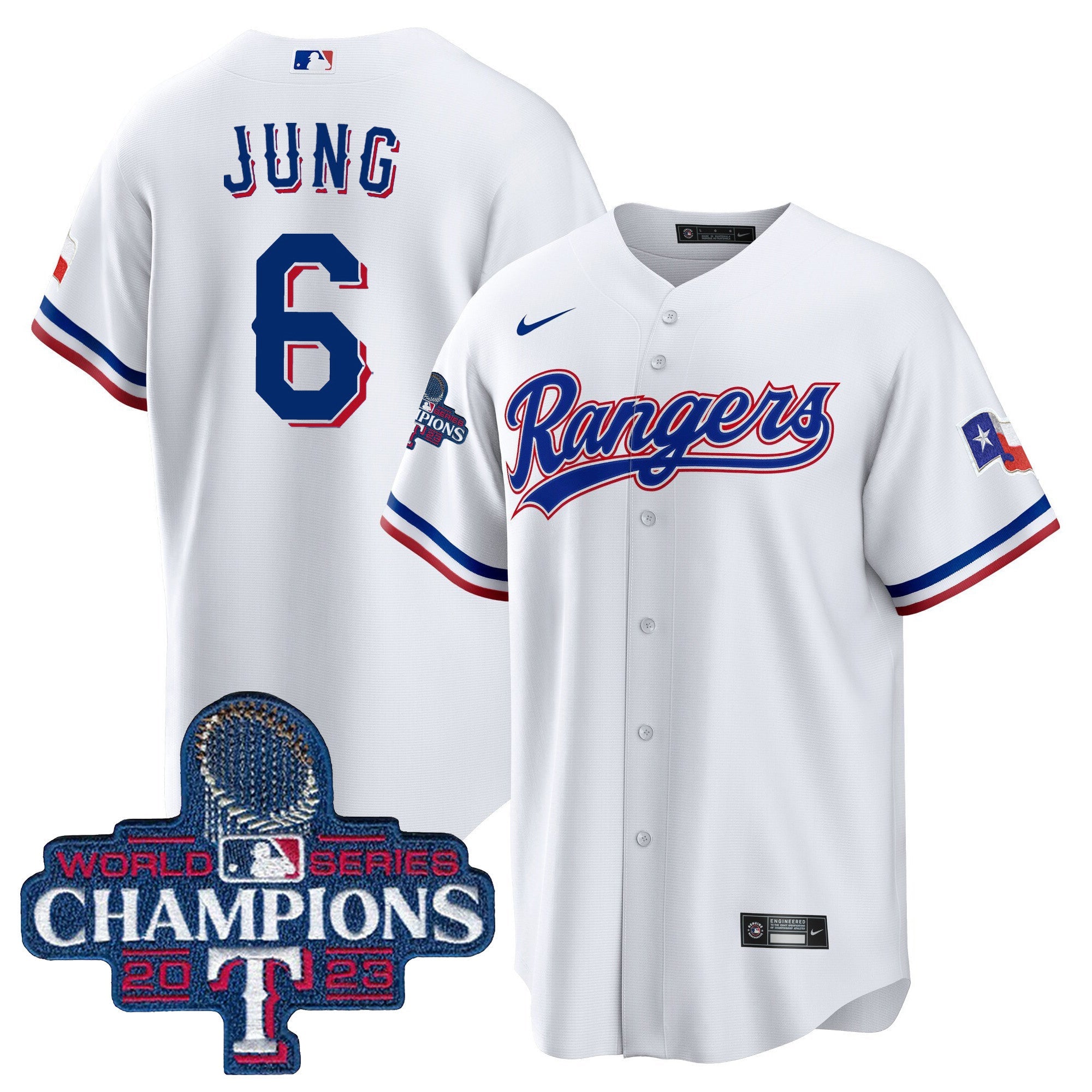 Men’s Texas 2023 World Series Champions Cool Base Jersey V3
