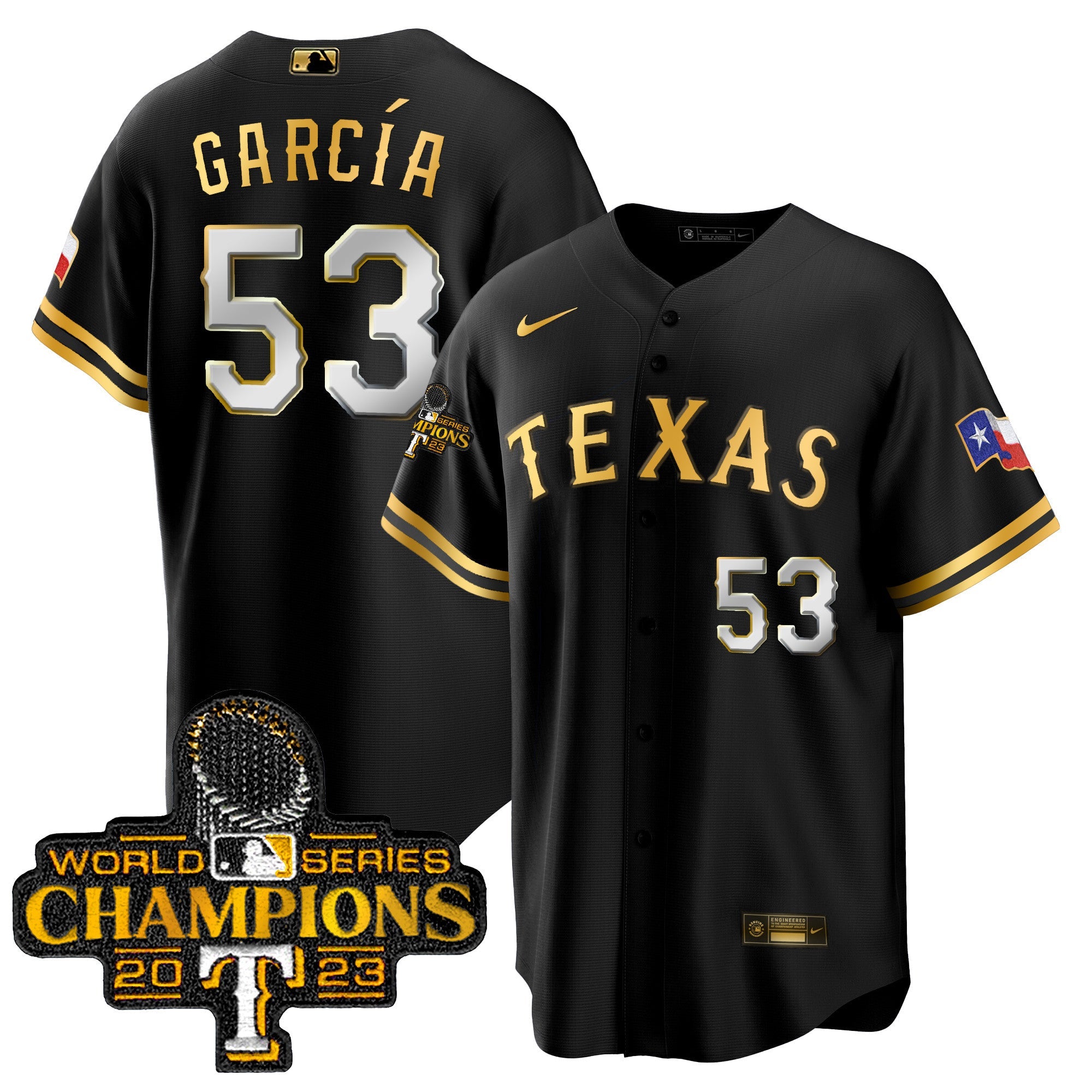 Men’s Texas 2023 World Series Champions Cool Base Jersey
