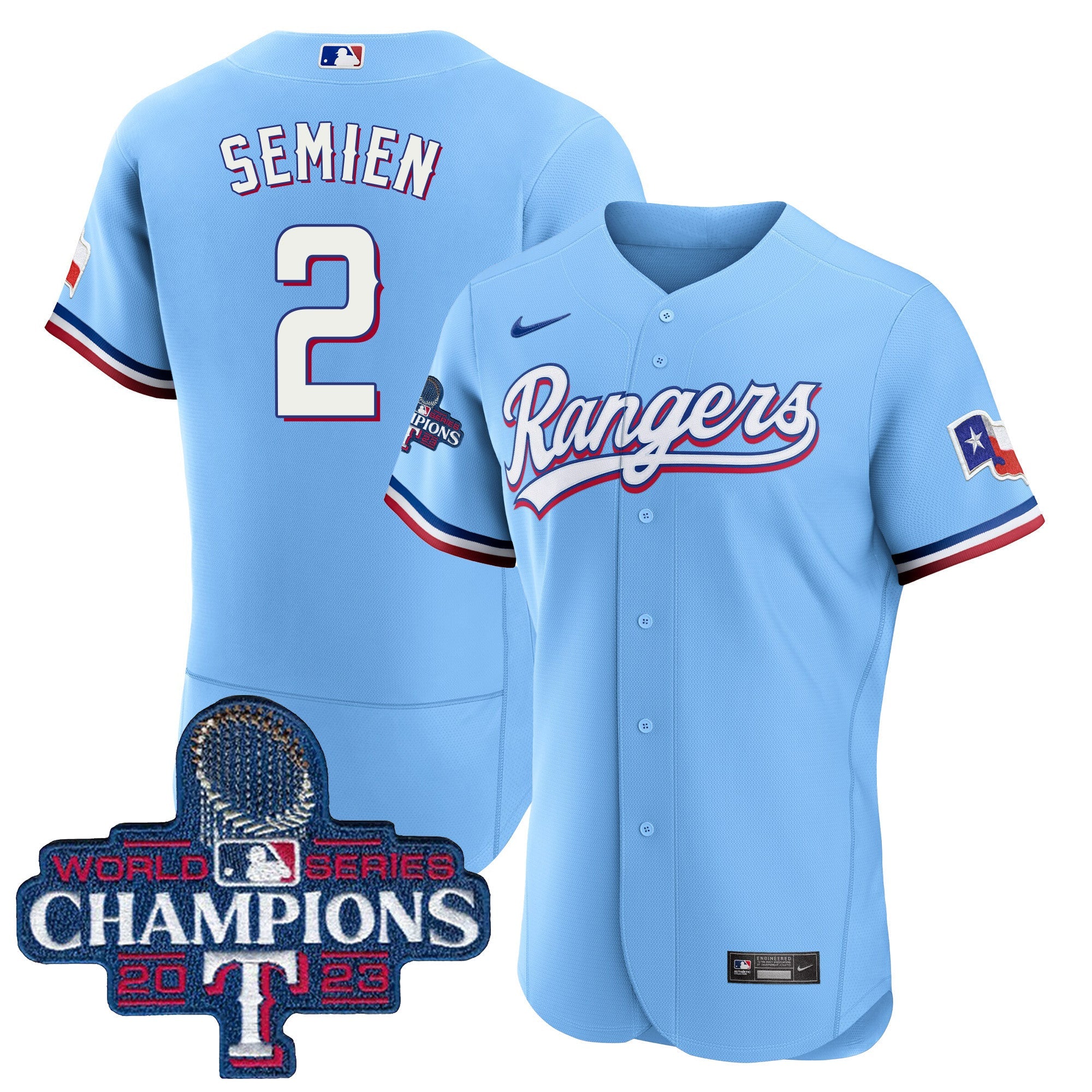 Men’s Texas 2023 World Series Champions Flex Base Jersey V3