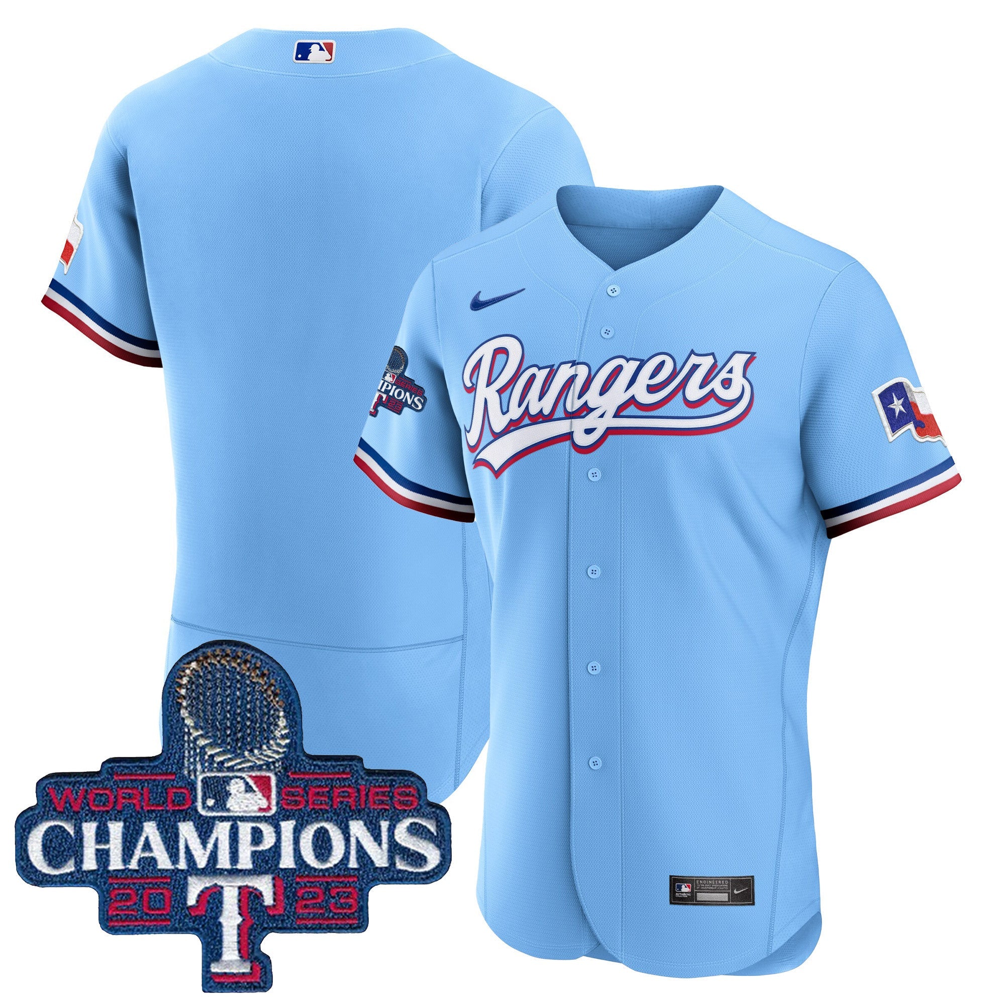 Men’s Texas 2023 World Series Champions Flex Base Jersey V3
