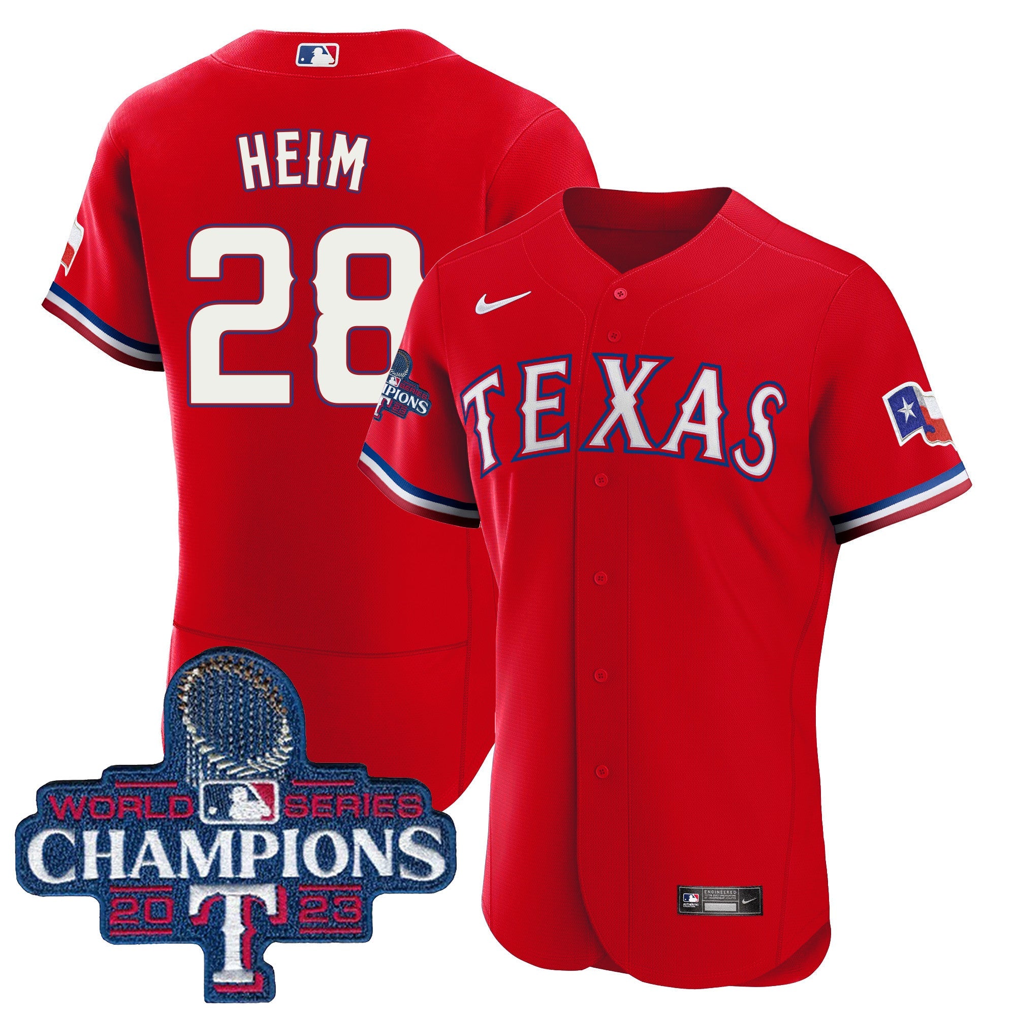 Men’s Texas 2023 World Series Champions Flex Base Jersey
