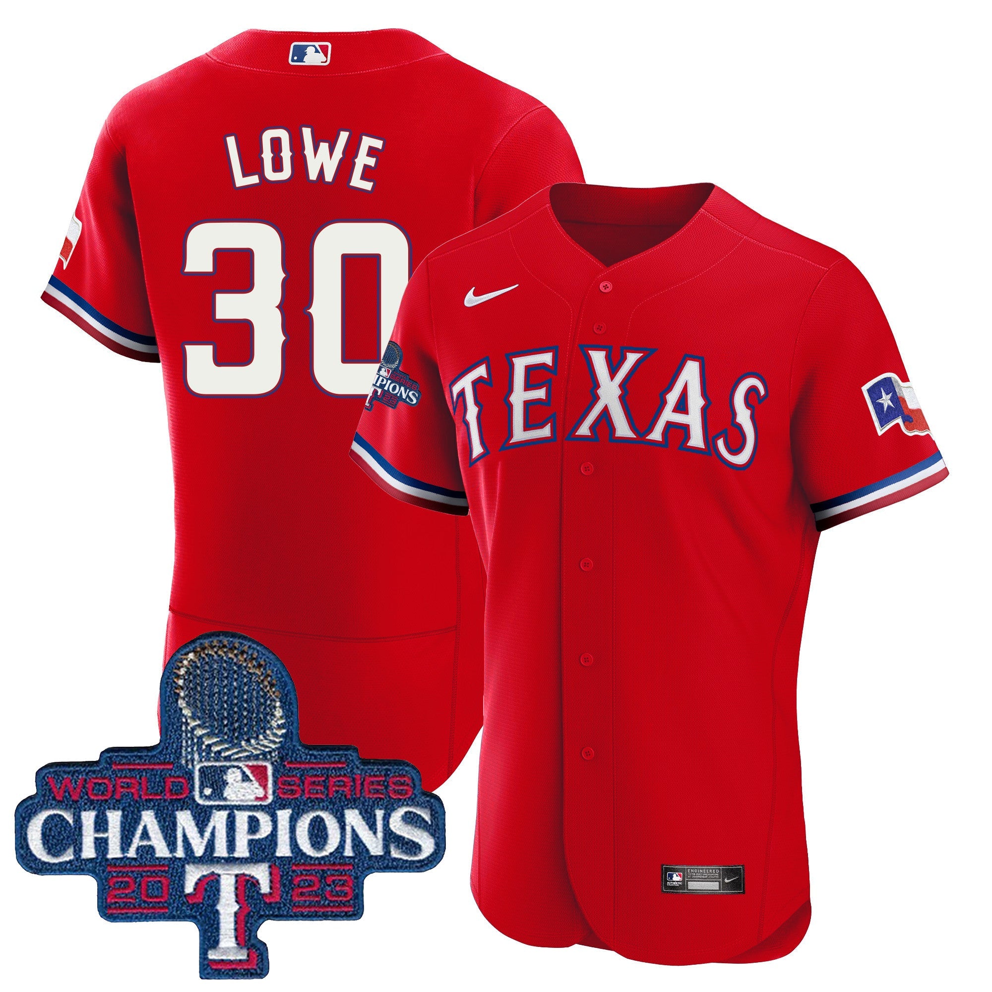 Men’s Texas 2023 World Series Champions Flex Base Jersey