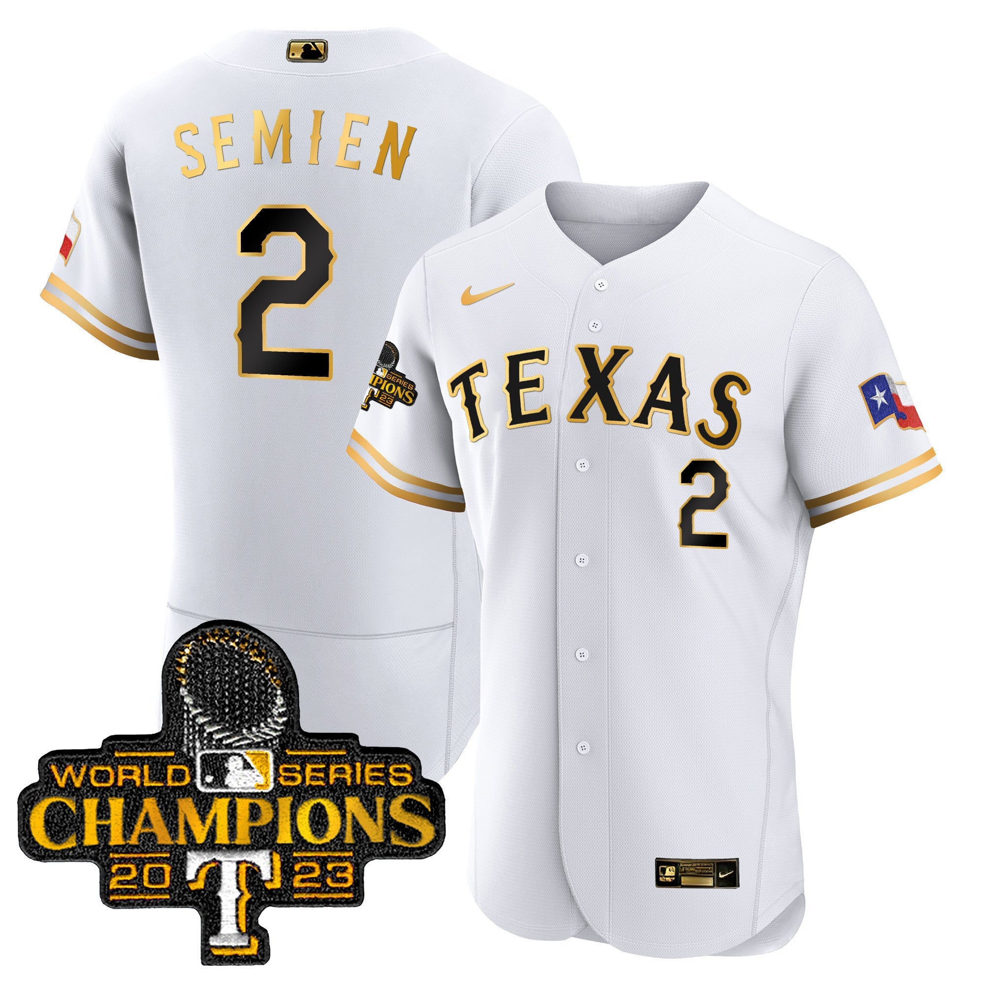 Men’s Texas 2023 World Series Champions Flex Base Jersey