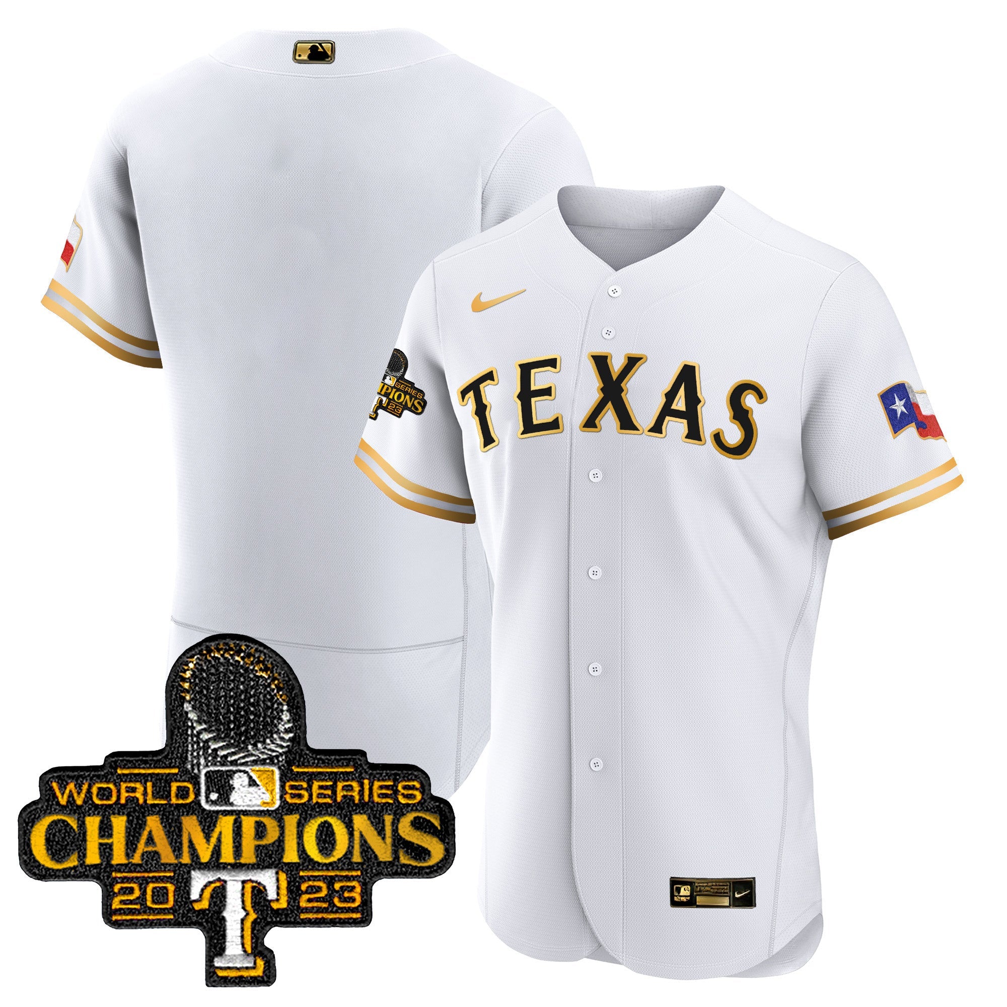 Men’s Texas 2023 World Series Champions Flex Base Jersey