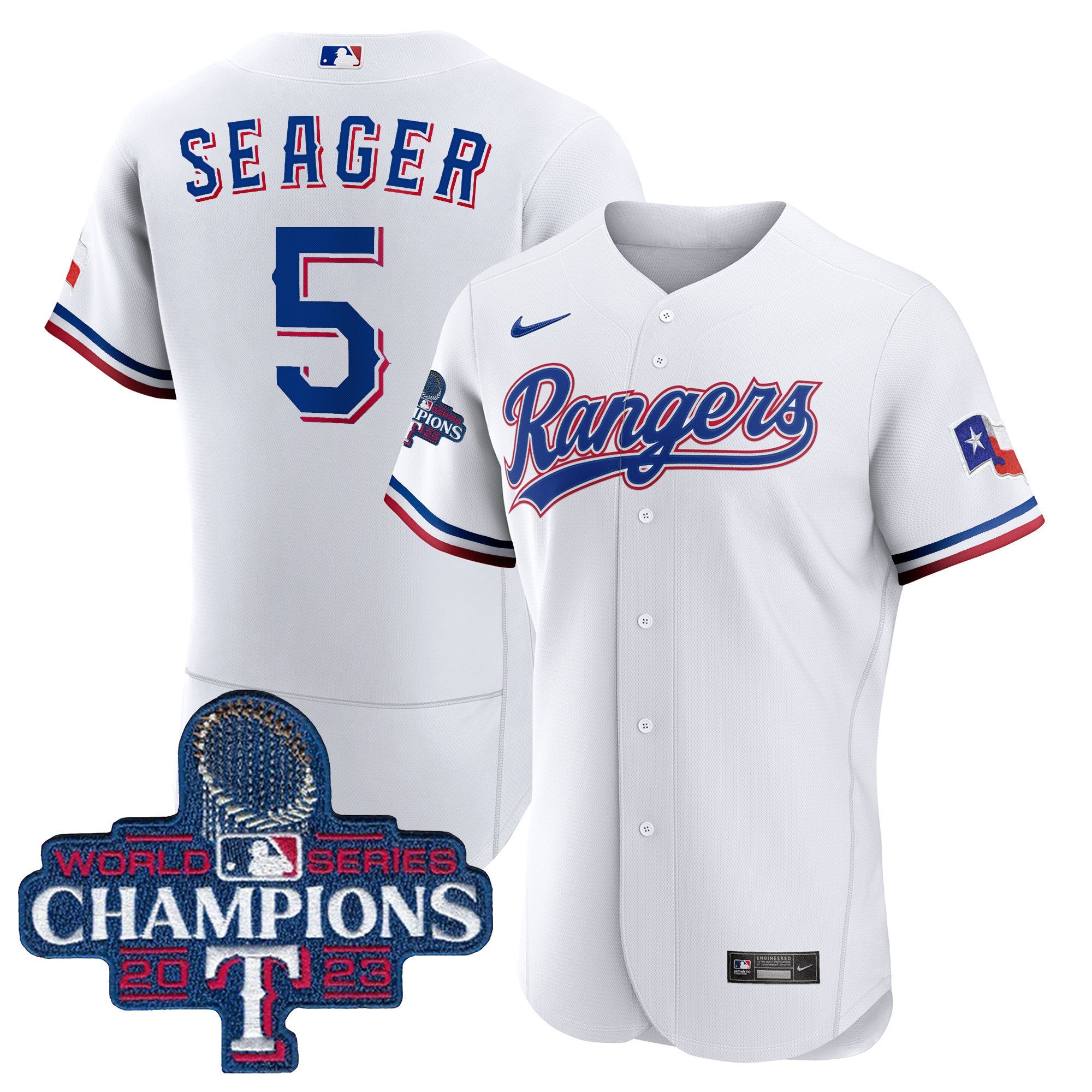 Men’s Texas 2023 World Series Champions Flex Base Jersey V3