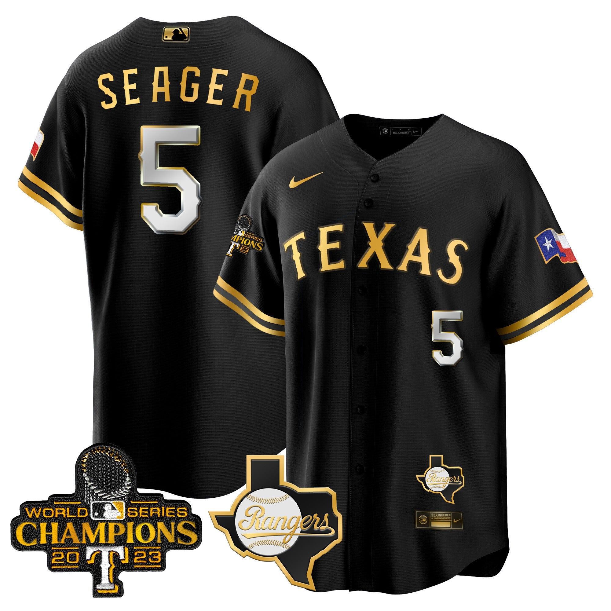 Men’s Texas 2023 World Series Champions Cool Base Jersey V2