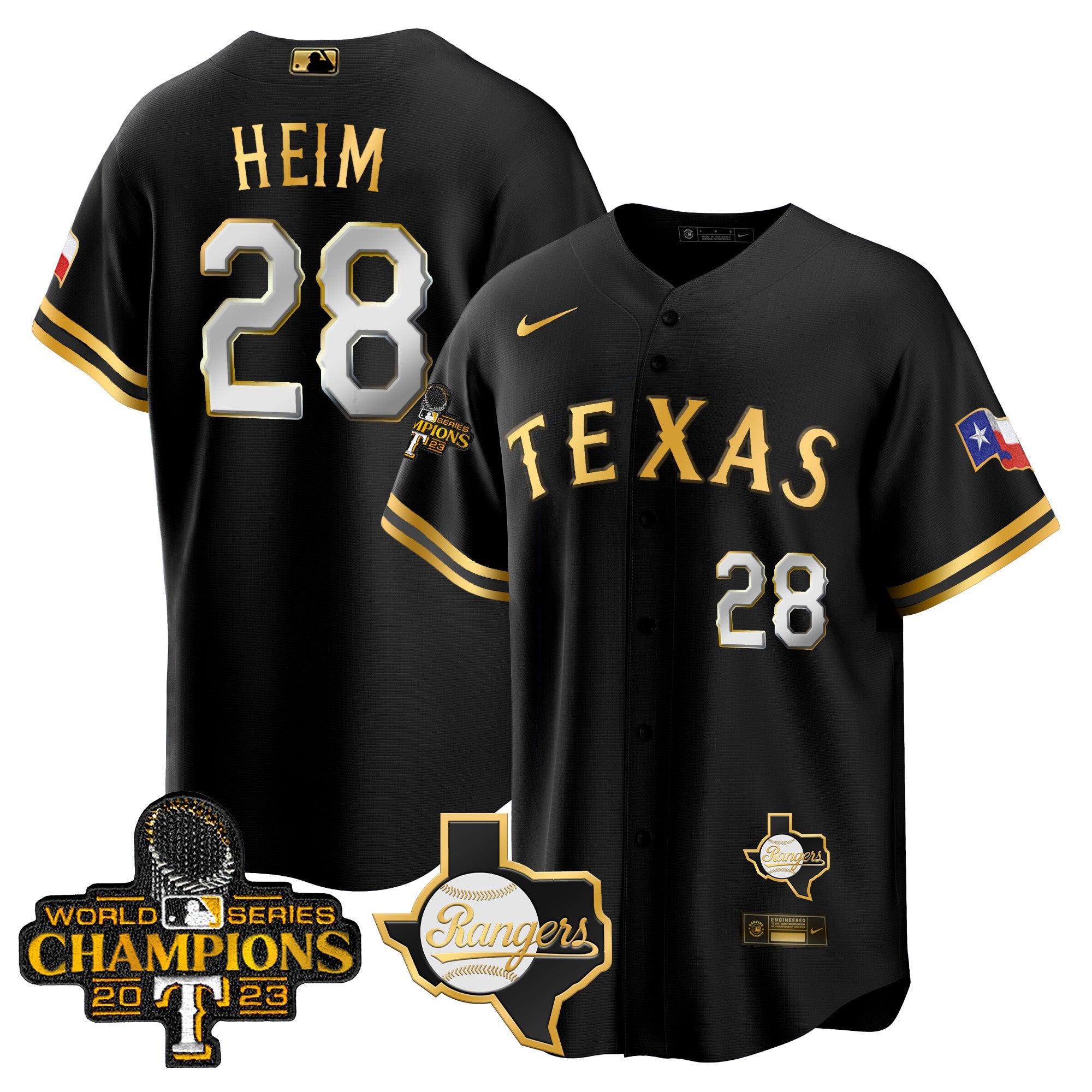 Men’s Texas 2023 World Series Champions Cool Base Jersey V2