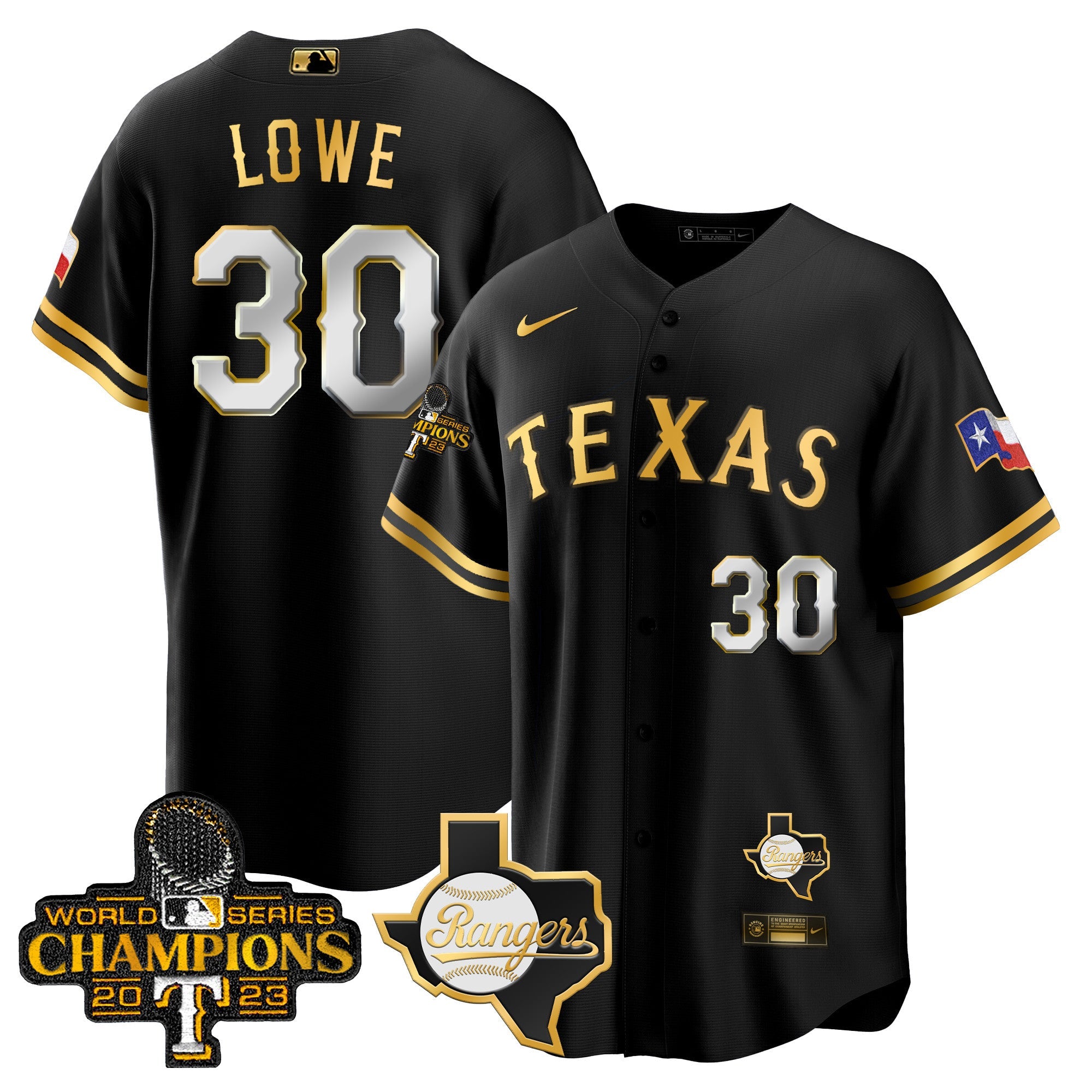 Men’s Texas 2023 World Series Champions Cool Base Jersey V2