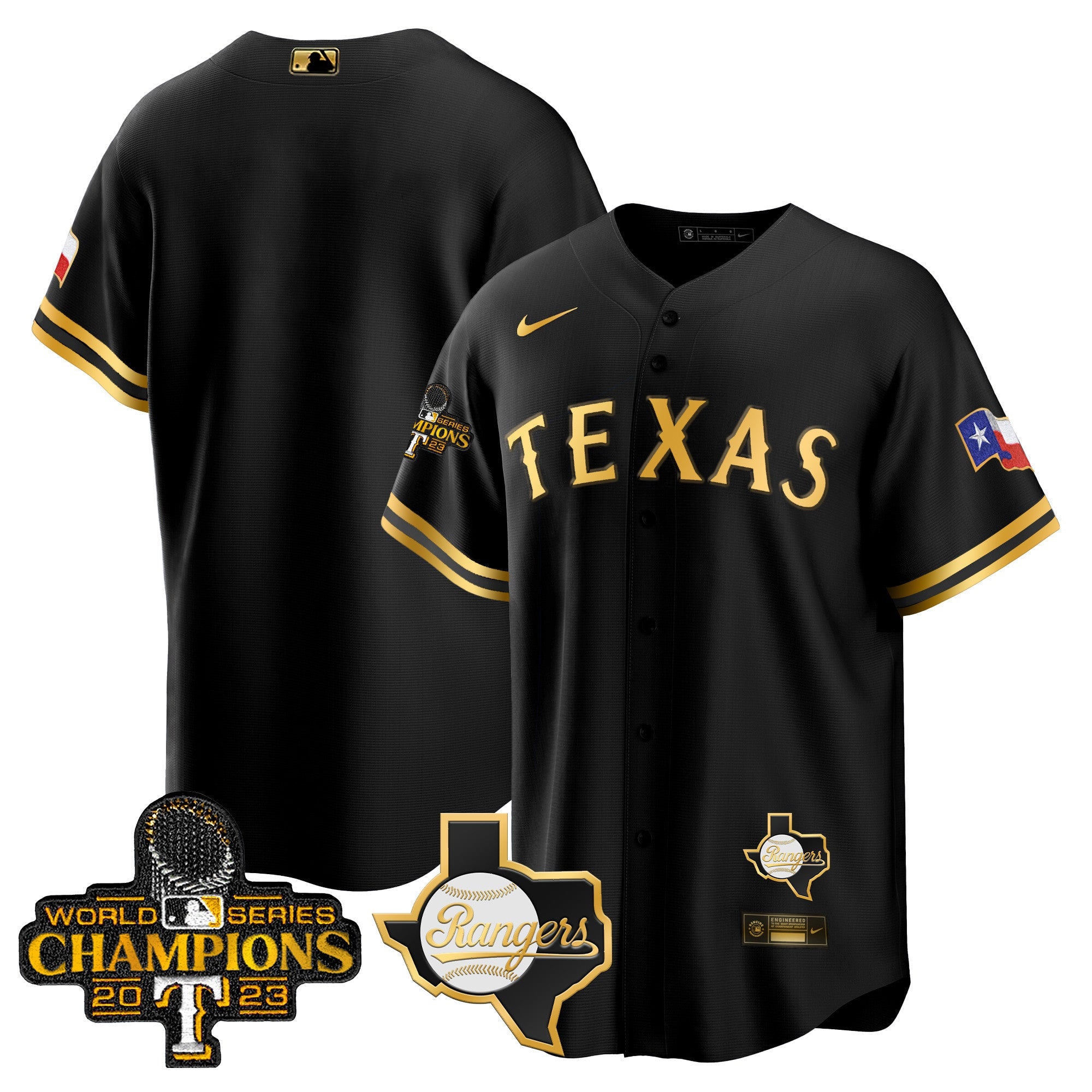Men’s Texas 2023 World Series Champions Cool Base Jersey V2