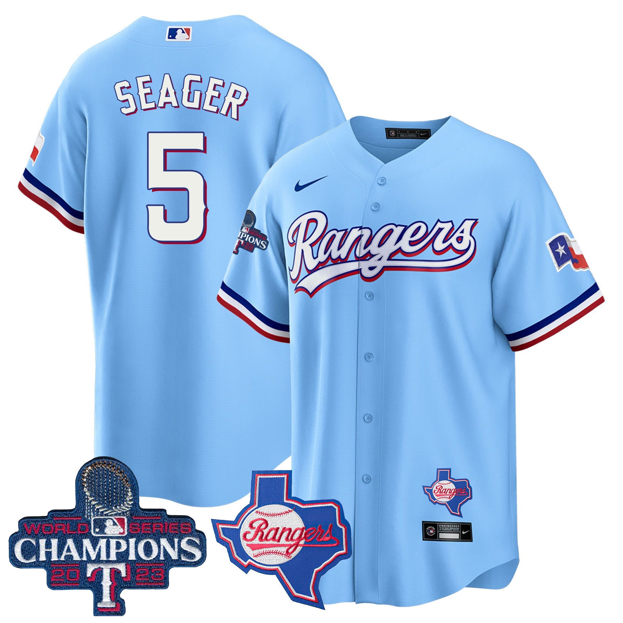 Men’s Texas 2023 World Series Champions Cool Base Jersey V2