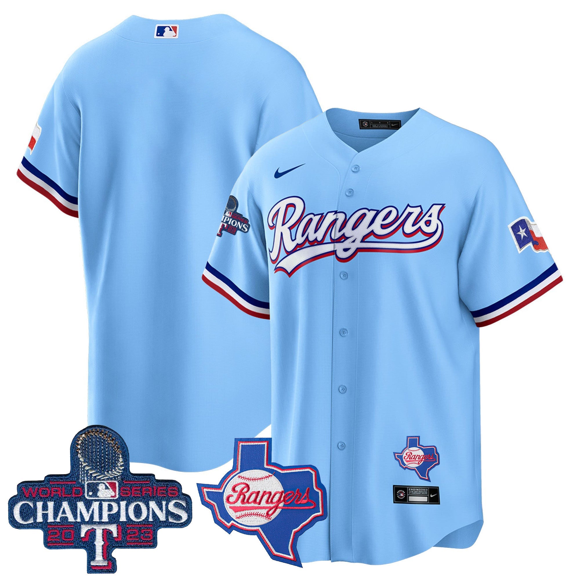 Men’s Texas 2023 World Series Champions Cool Base Jersey V2