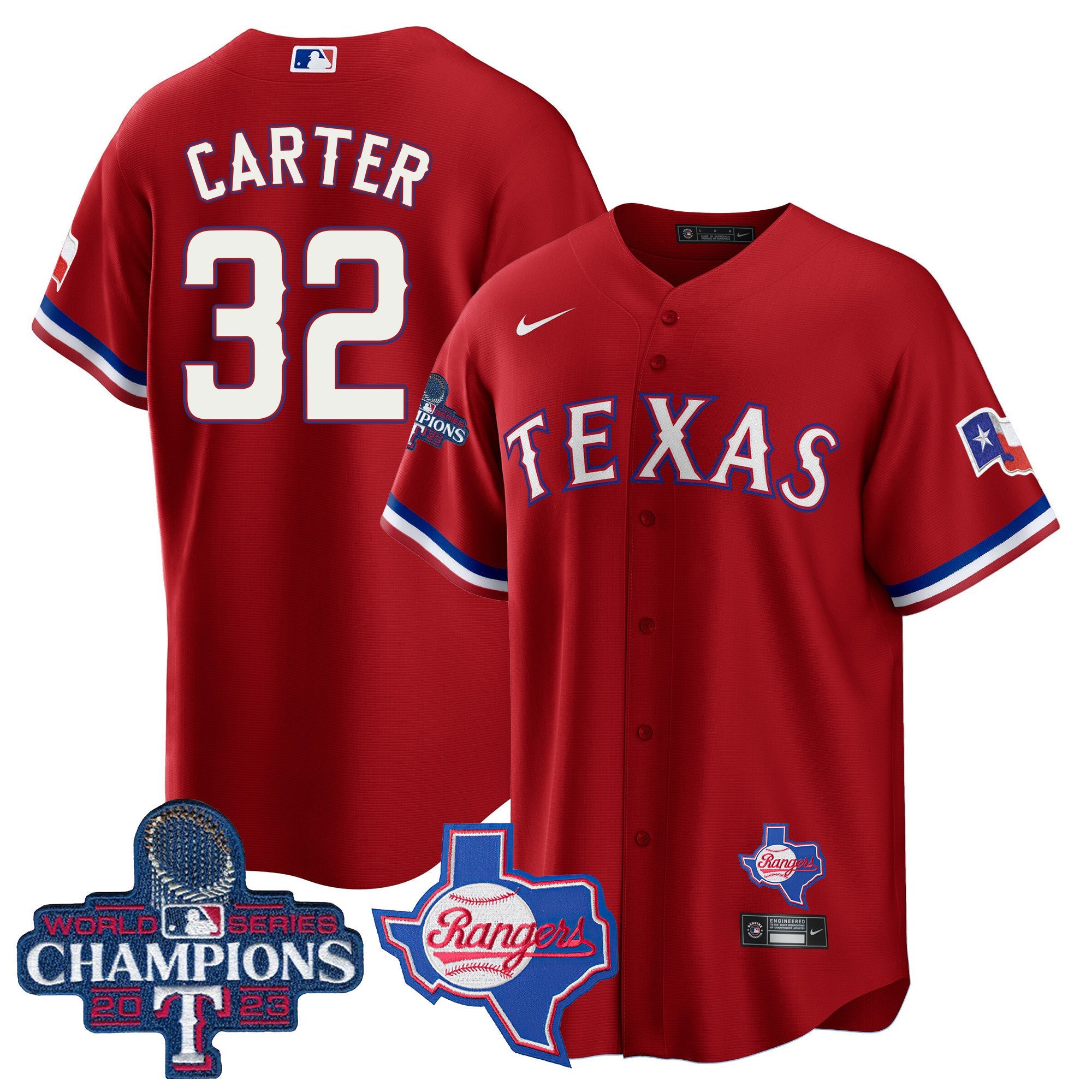 Men’s Texas 2023 World Series Champions Cool Base Jersey V2