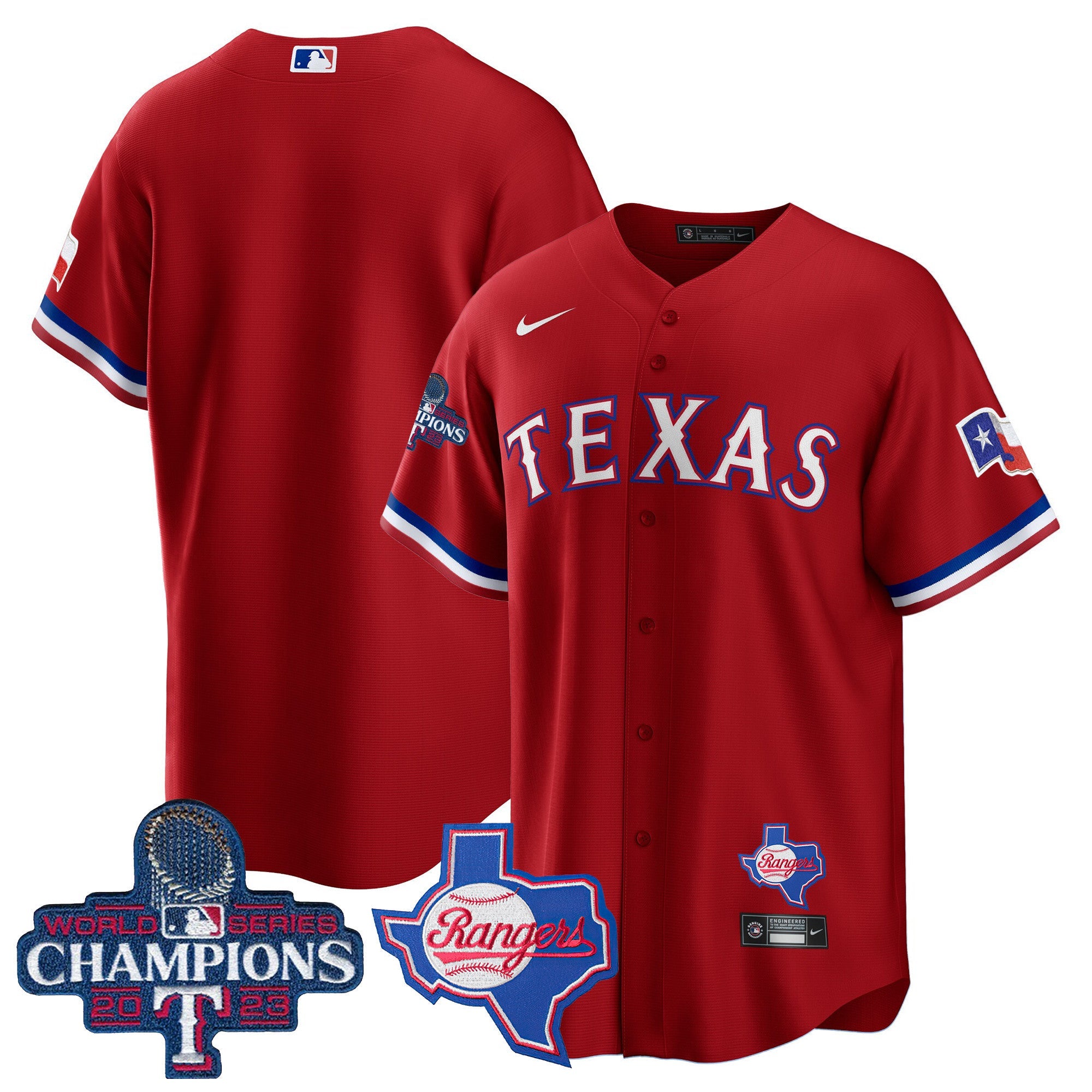 Men’s Texas 2023 World Series Champions Cool Base Jersey V2