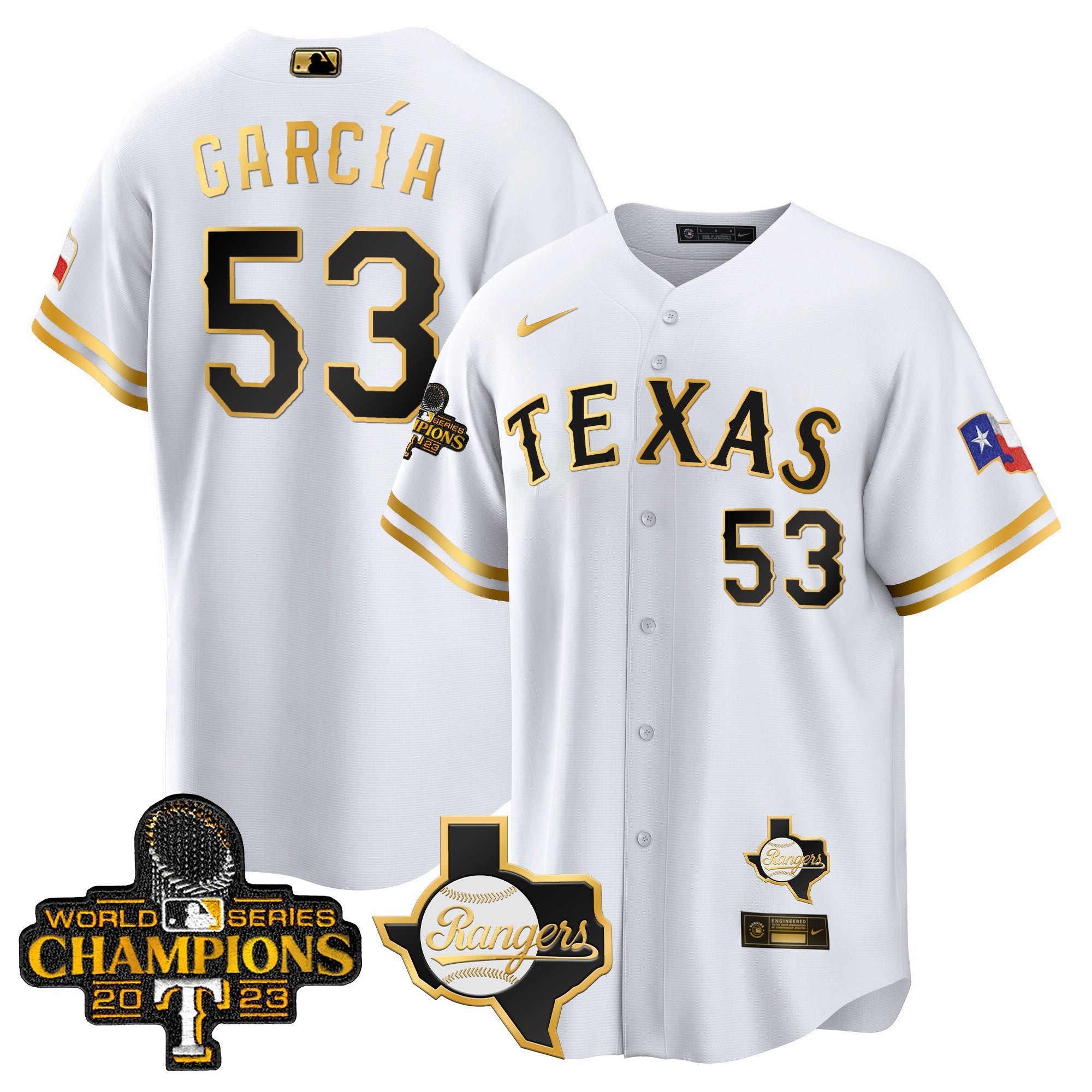 Men’s Texas 2023 World Series Champions Cool Base Jersey V2