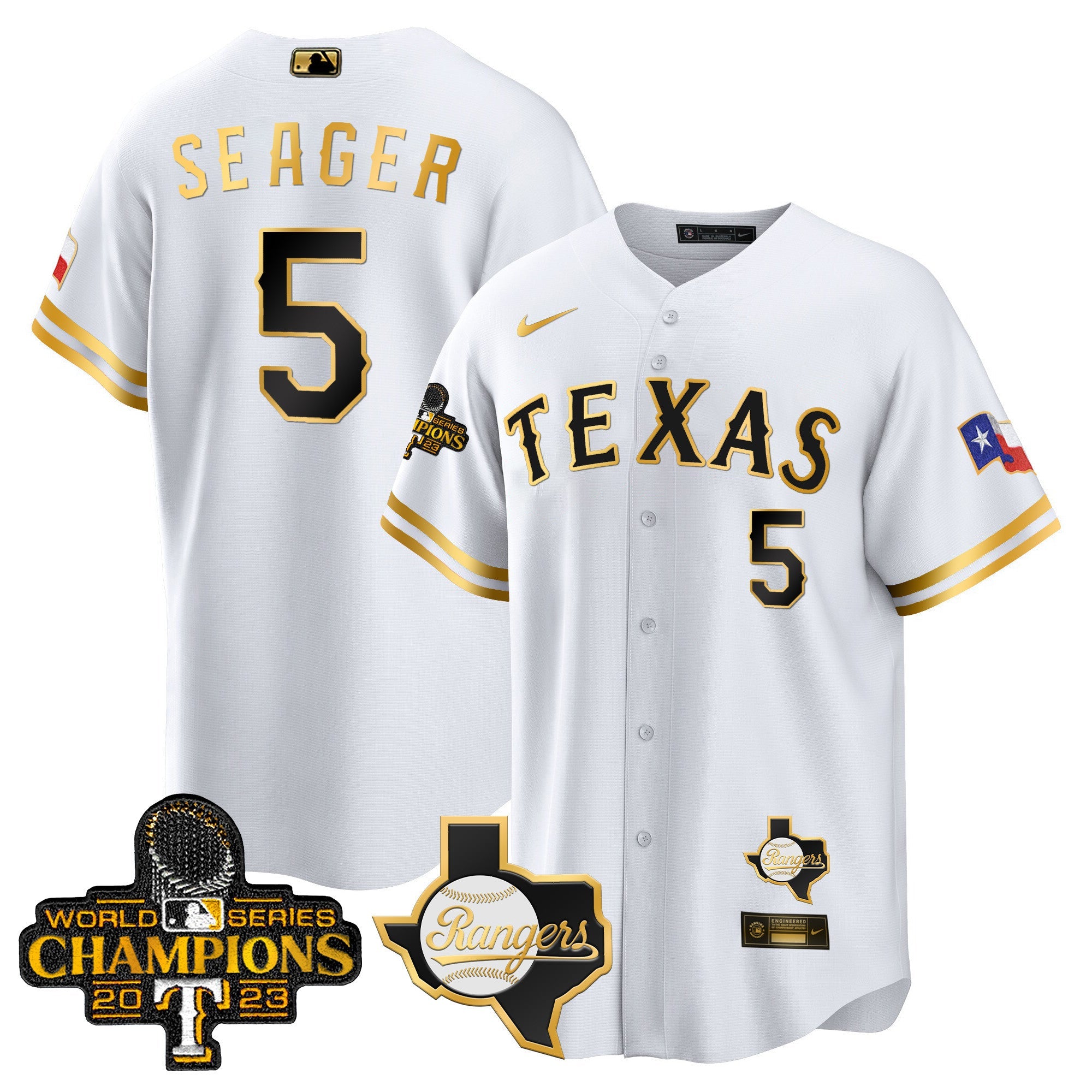 Men’s Texas 2023 World Series Champions Cool Base Jersey V2