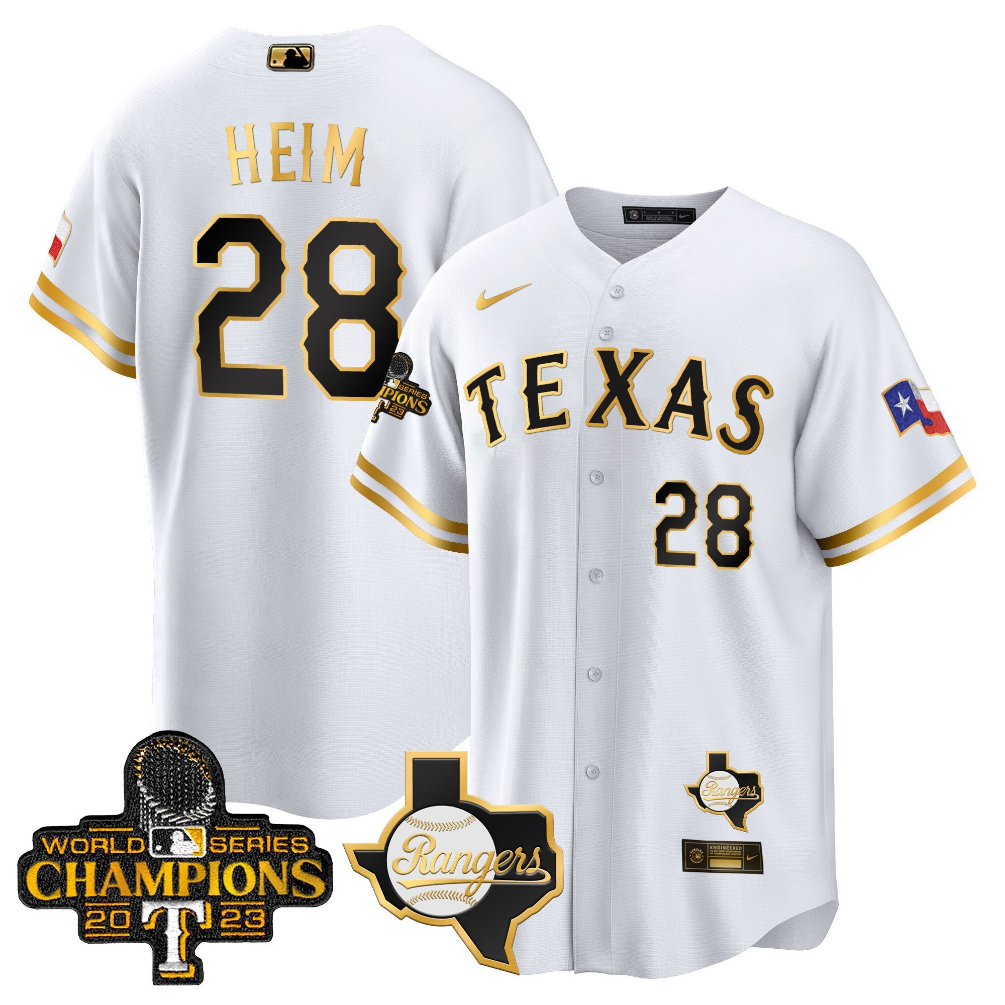 Men’s Texas 2023 World Series Champions Cool Base Jersey V2