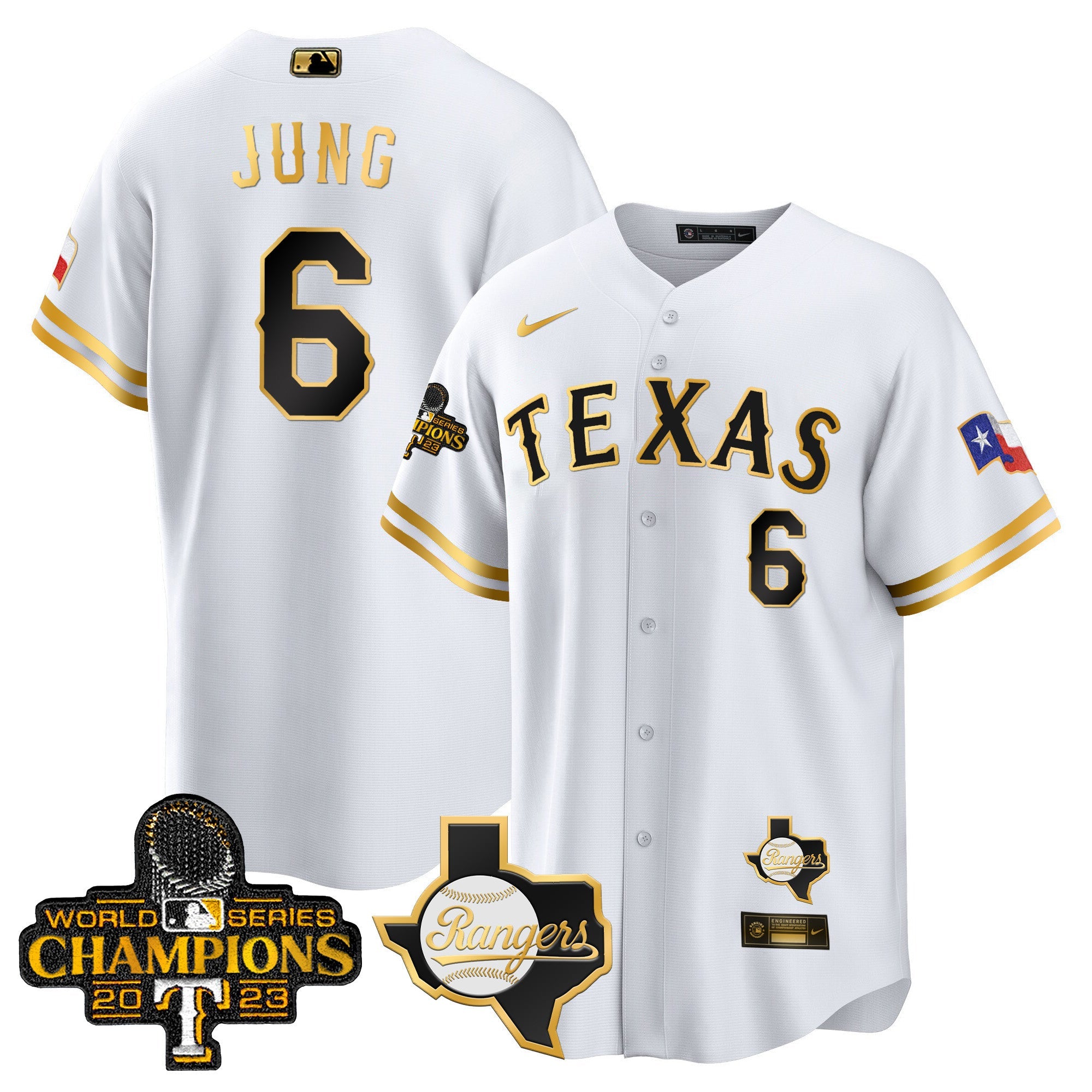 Men’s Texas 2023 World Series Champions Cool Base Jersey V2