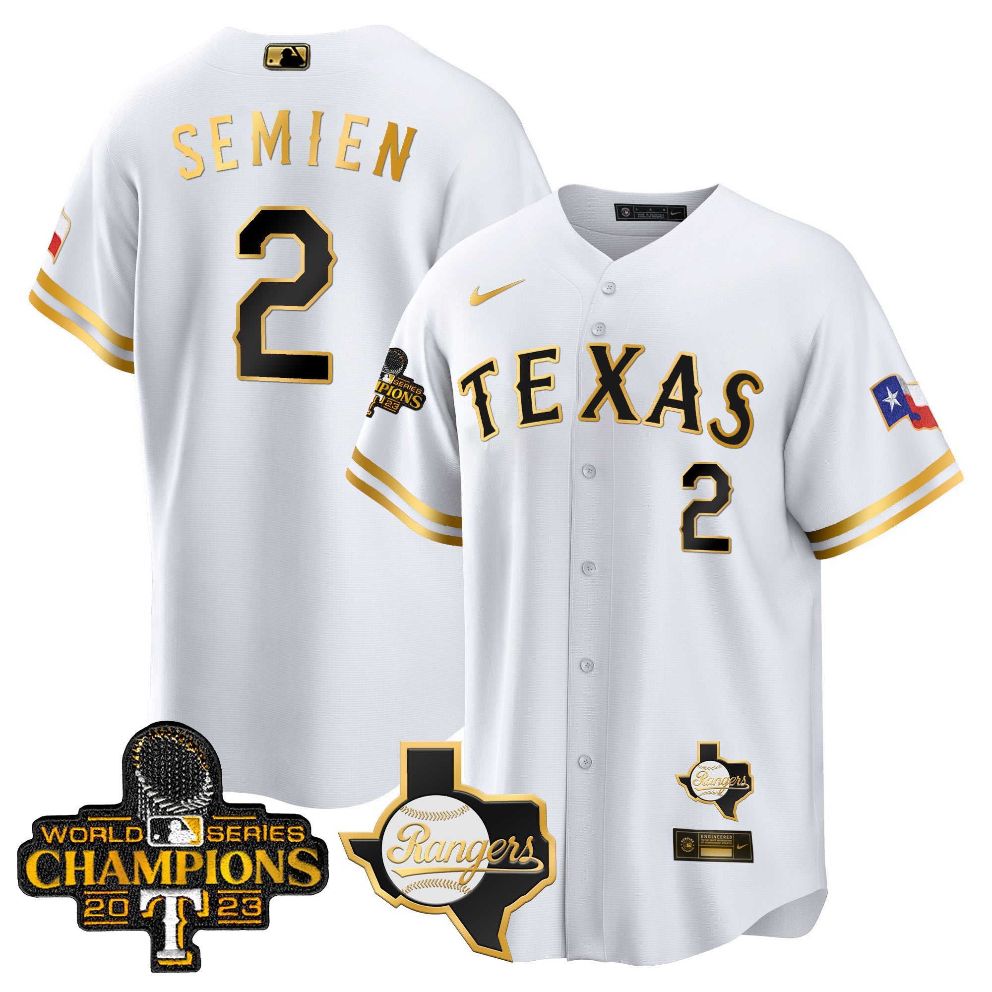 Men’s Texas 2023 World Series Champions Cool Base Jersey V2