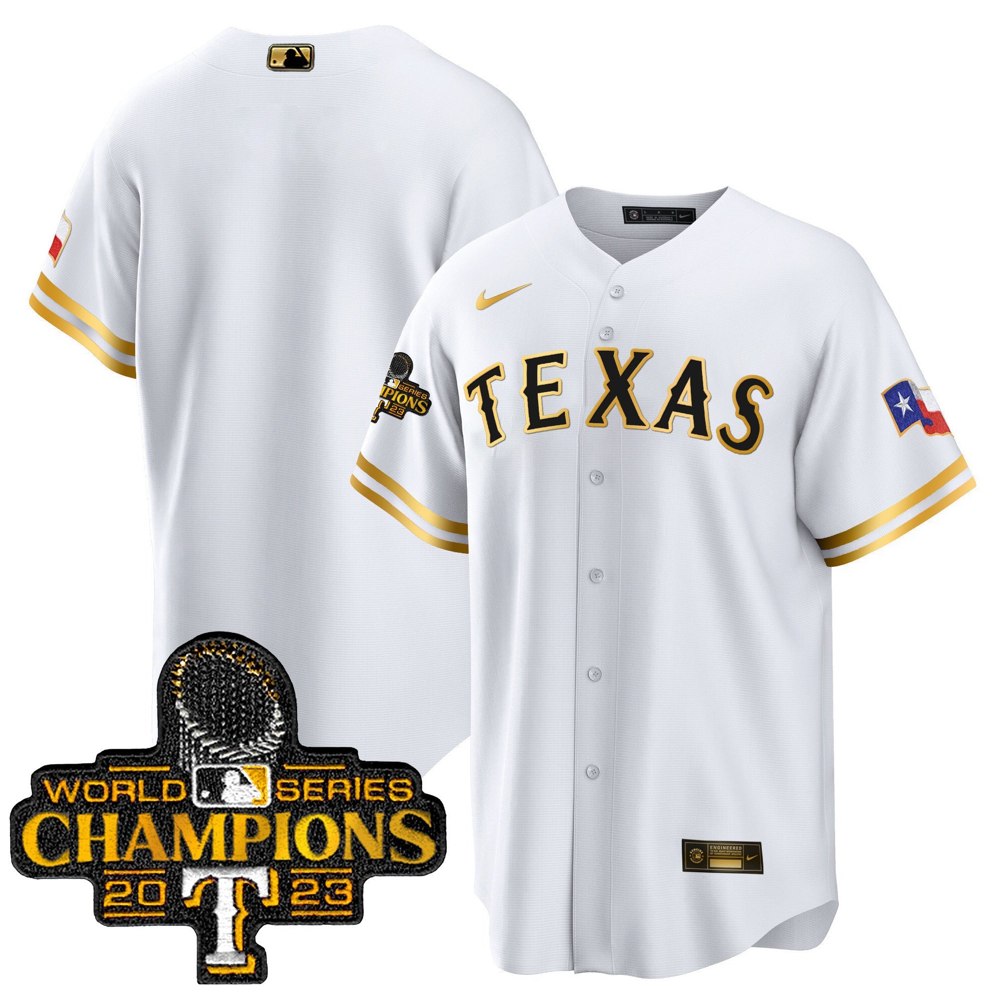 Men’s Texas 2023 World Series Champions Cool Base Jersey V2