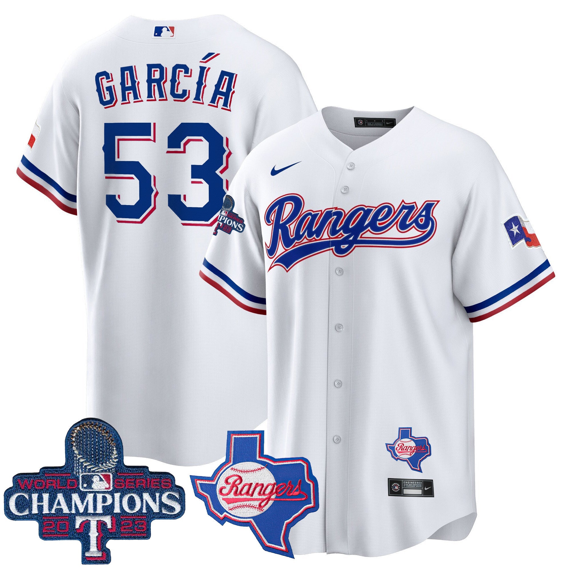 Men’s Texas 2023 World Series Champions Cool Base Jersey V2
