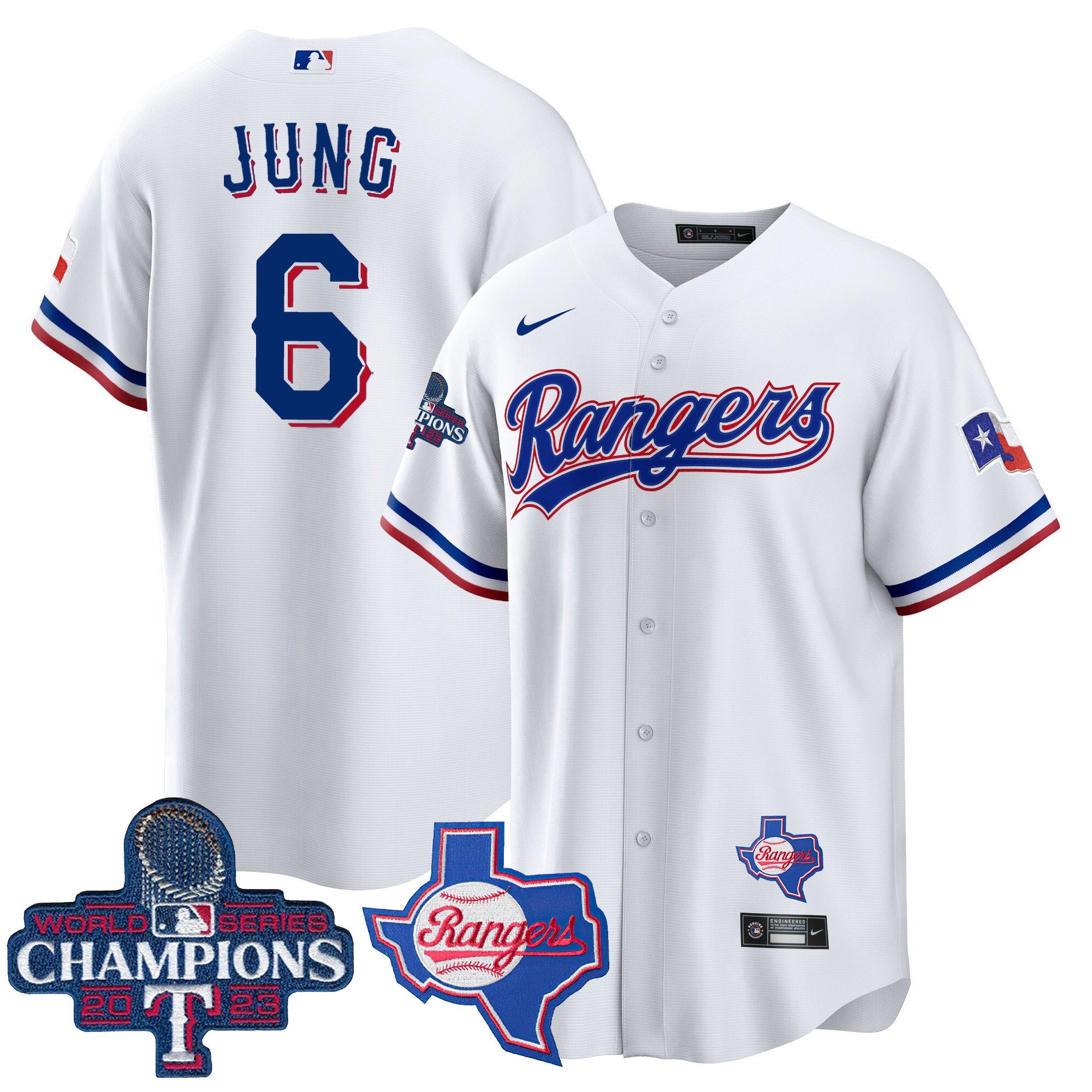 Men’s Texas 2023 World Series Champions Cool Base Jersey V2