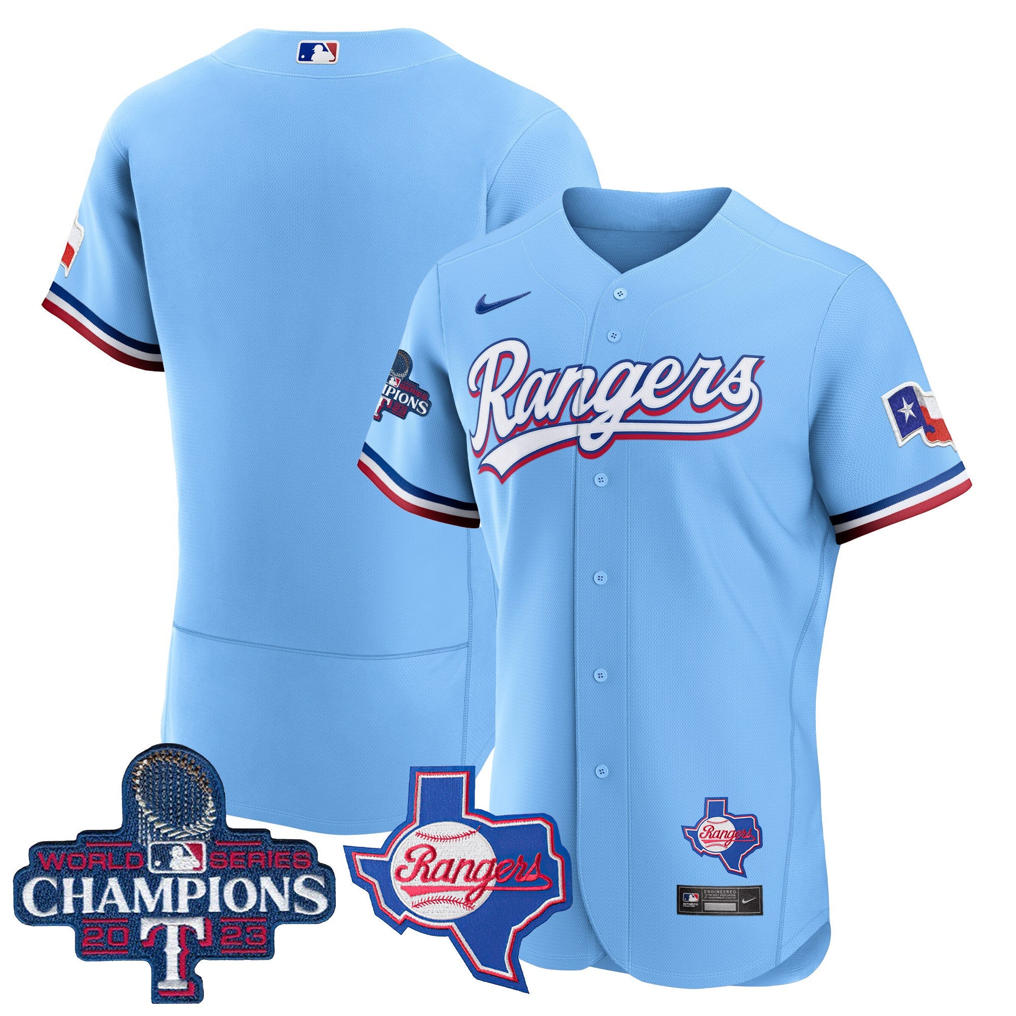 Men’s Texas 2023 World Series Champions Flex Base Jersey V2