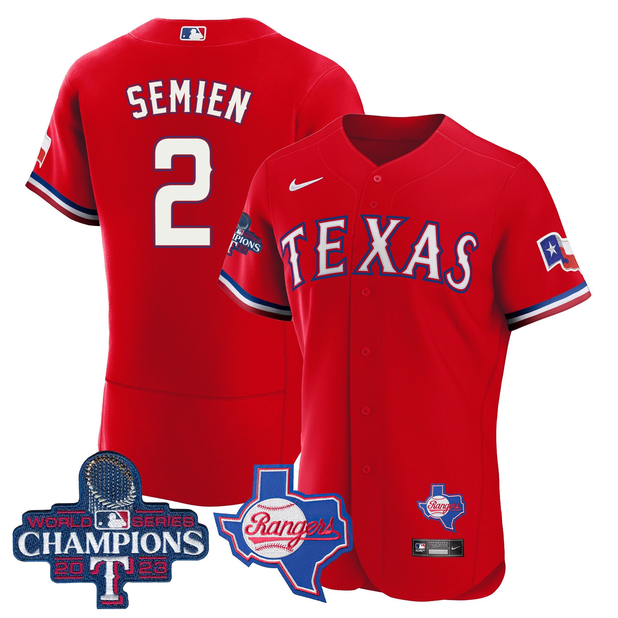 Men’s Texas 2023 World Series Champions Flex Base Jersey V2