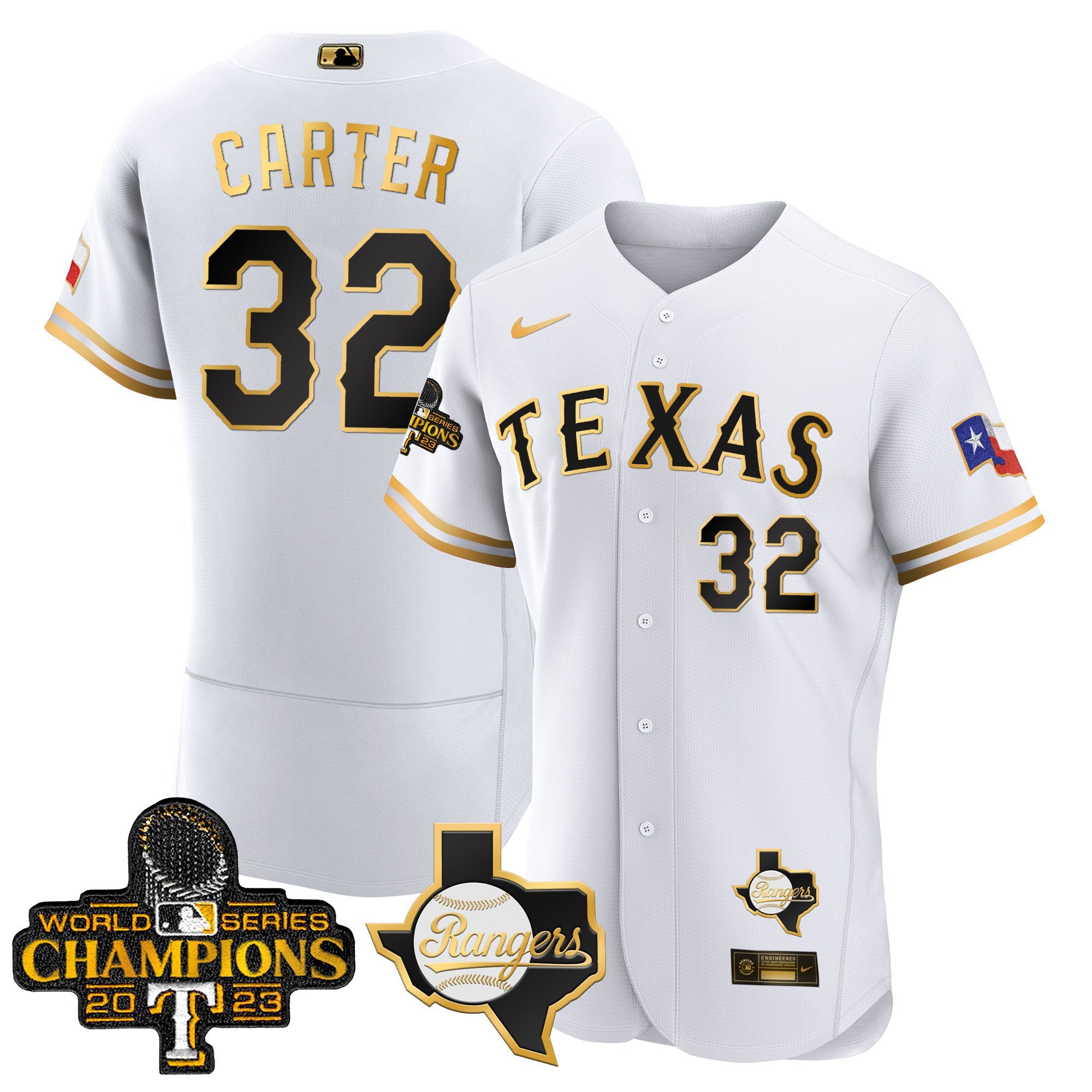 Men’s Texas 2023 World Series Champions Flex Base Jersey V2