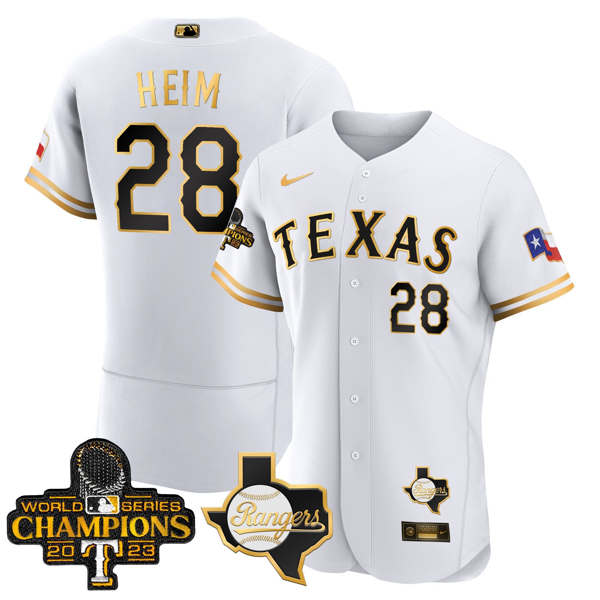 Men’s Texas 2023 World Series Champions Flex Base Jersey V2