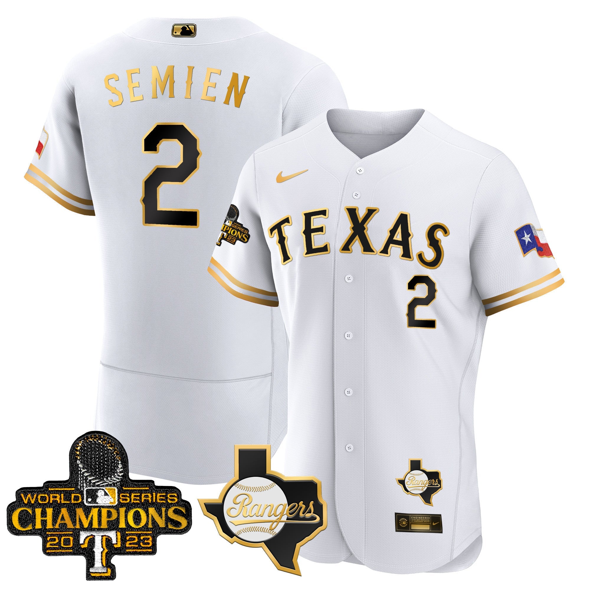 Men’s Texas 2023 World Series Champions Flex Base Jersey V2